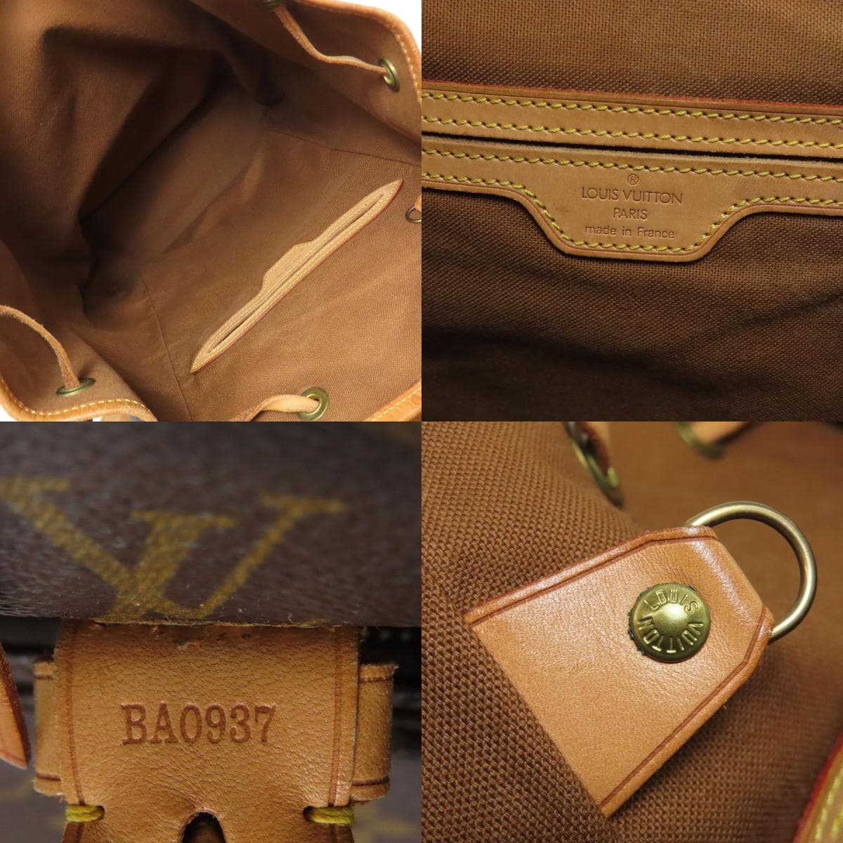 Louis Vuitton M51135 Montsouris GM Backpack Daypack Monogram Canvas Ladies [Used] [LOUIS VUITTON] M51135 5