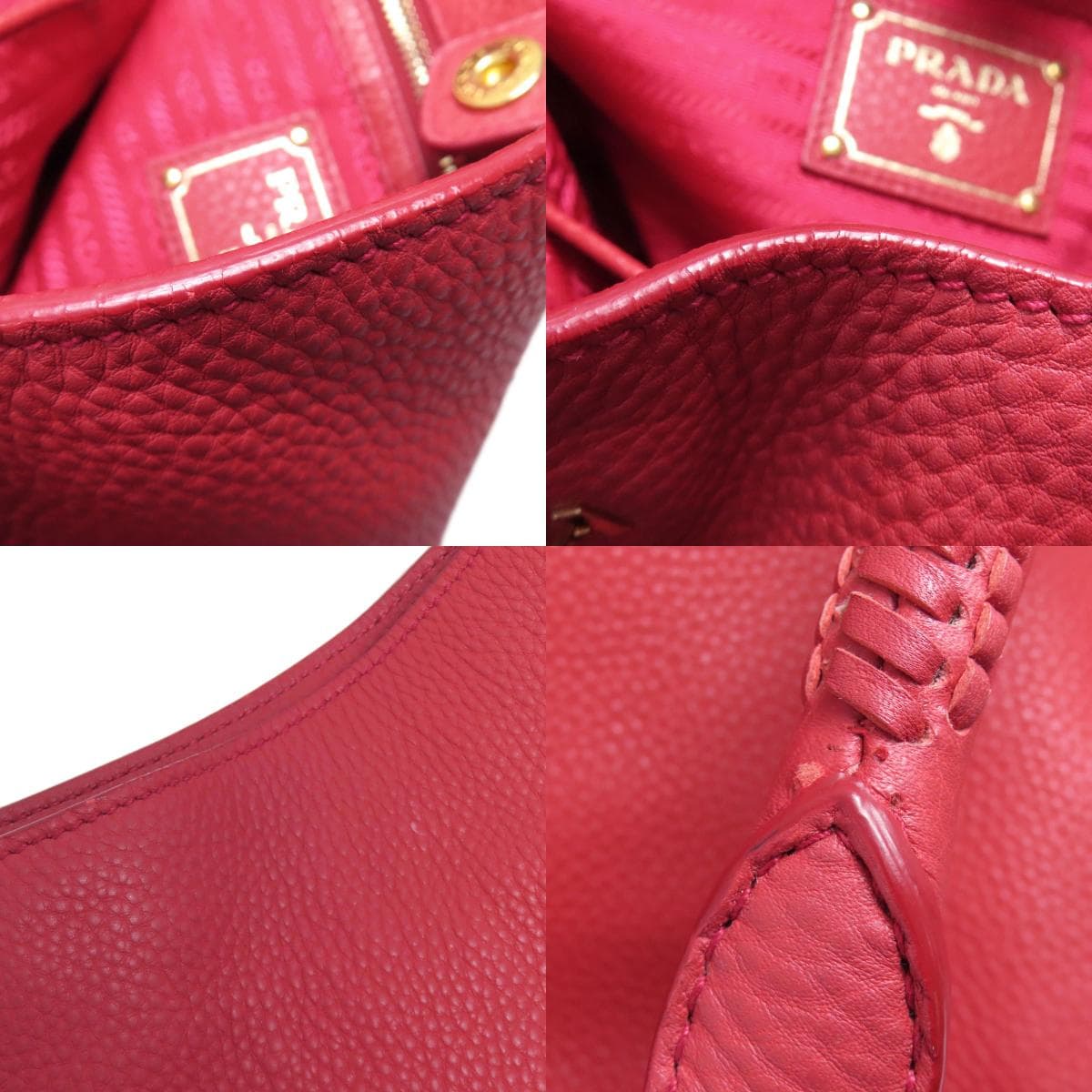 Prada One-Shoulder Shoulder Bag Calf Women's [Used] [PRADA] 6