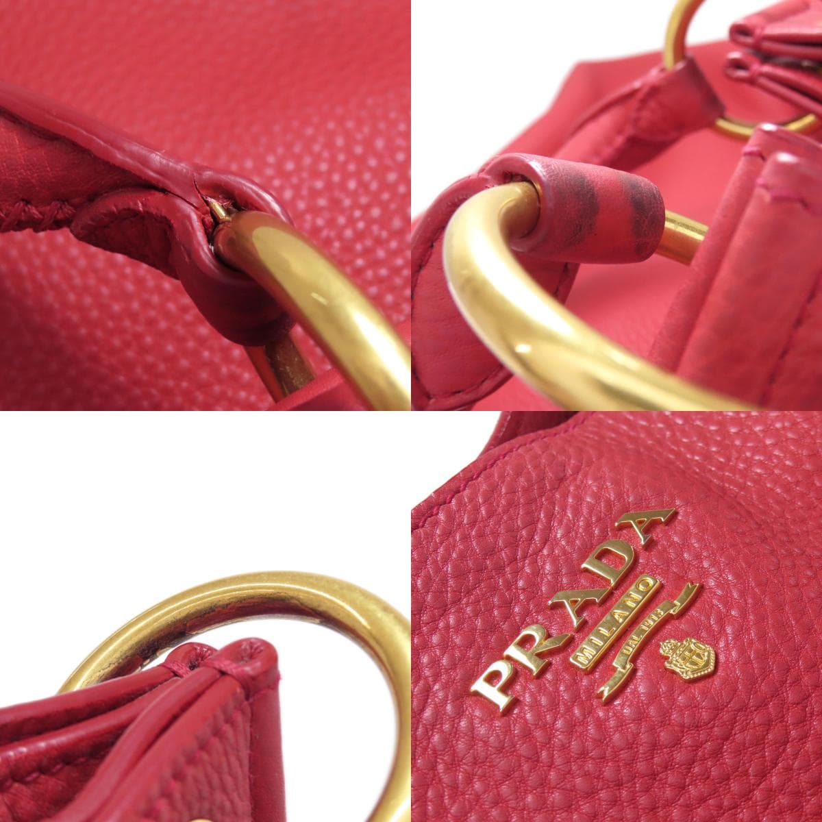 Prada One-Shoulder Shoulder Bag Calf Women's [Used] [PRADA] 7