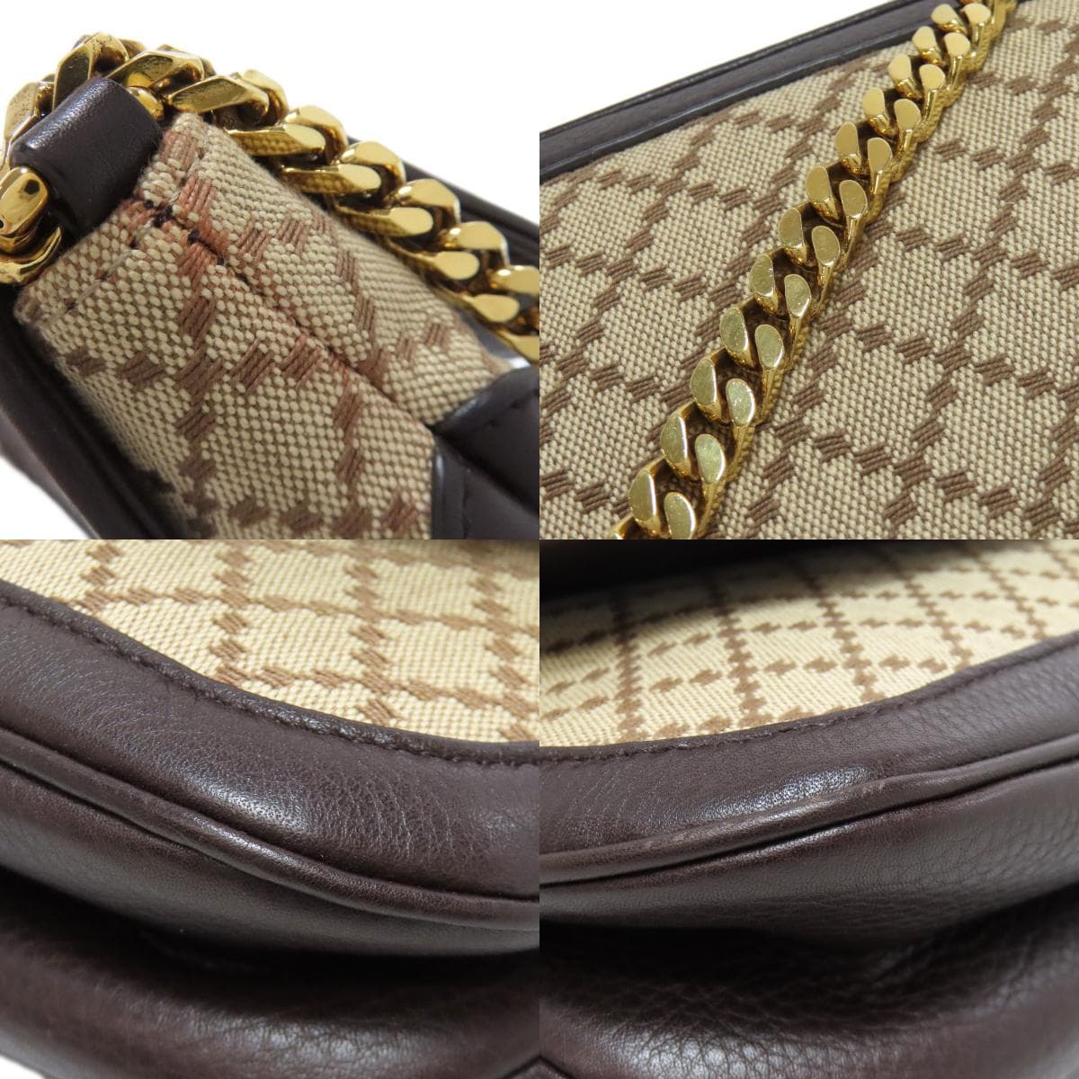 Gucci 251820 Diamante Chain Shoulder Shoulder Bag Canvas Ladies [Used] [GUCCI] 251820 9