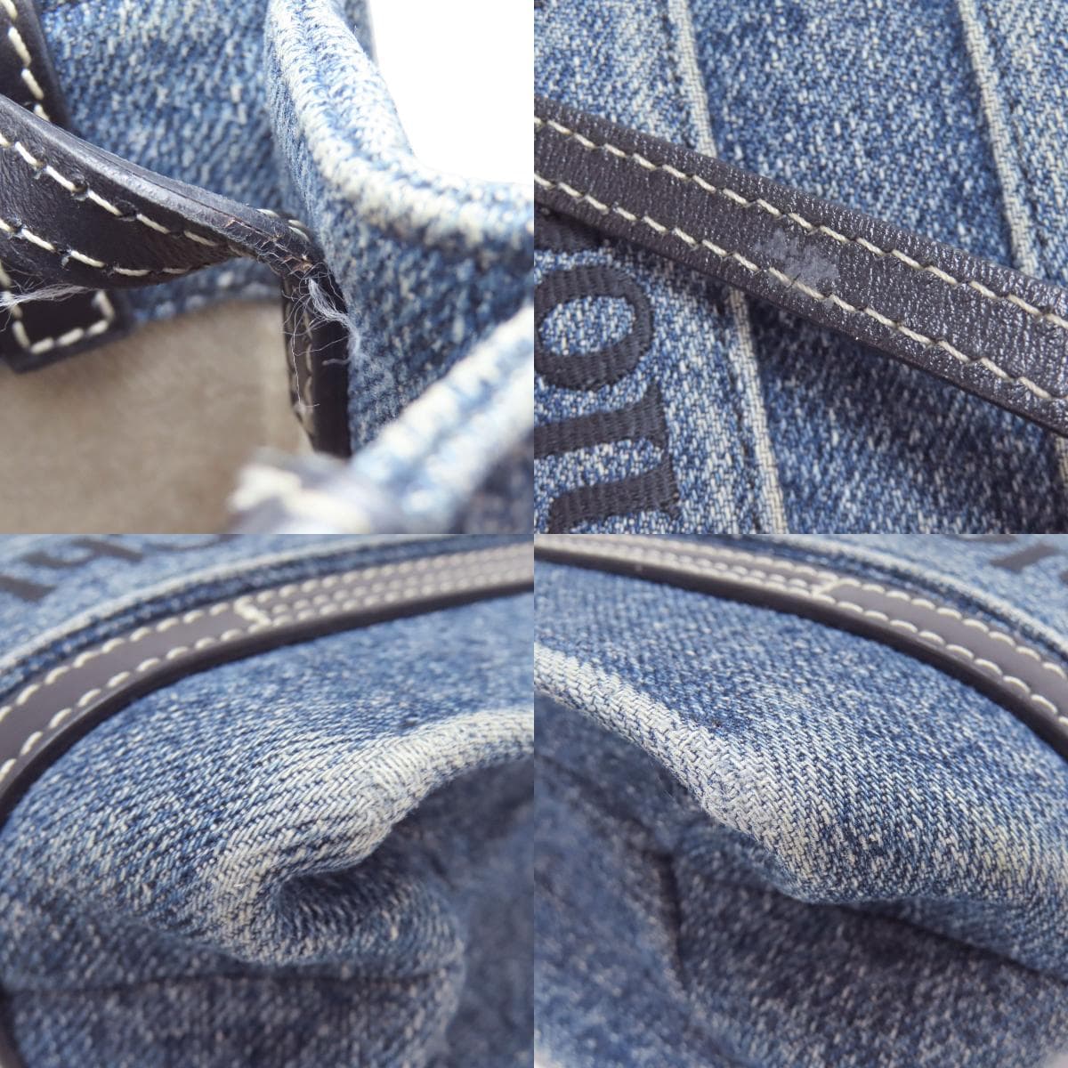 Chloe Woody Mini 2WAY Handbag Denim/Calf Ladies [Used] [CHLOE] 9