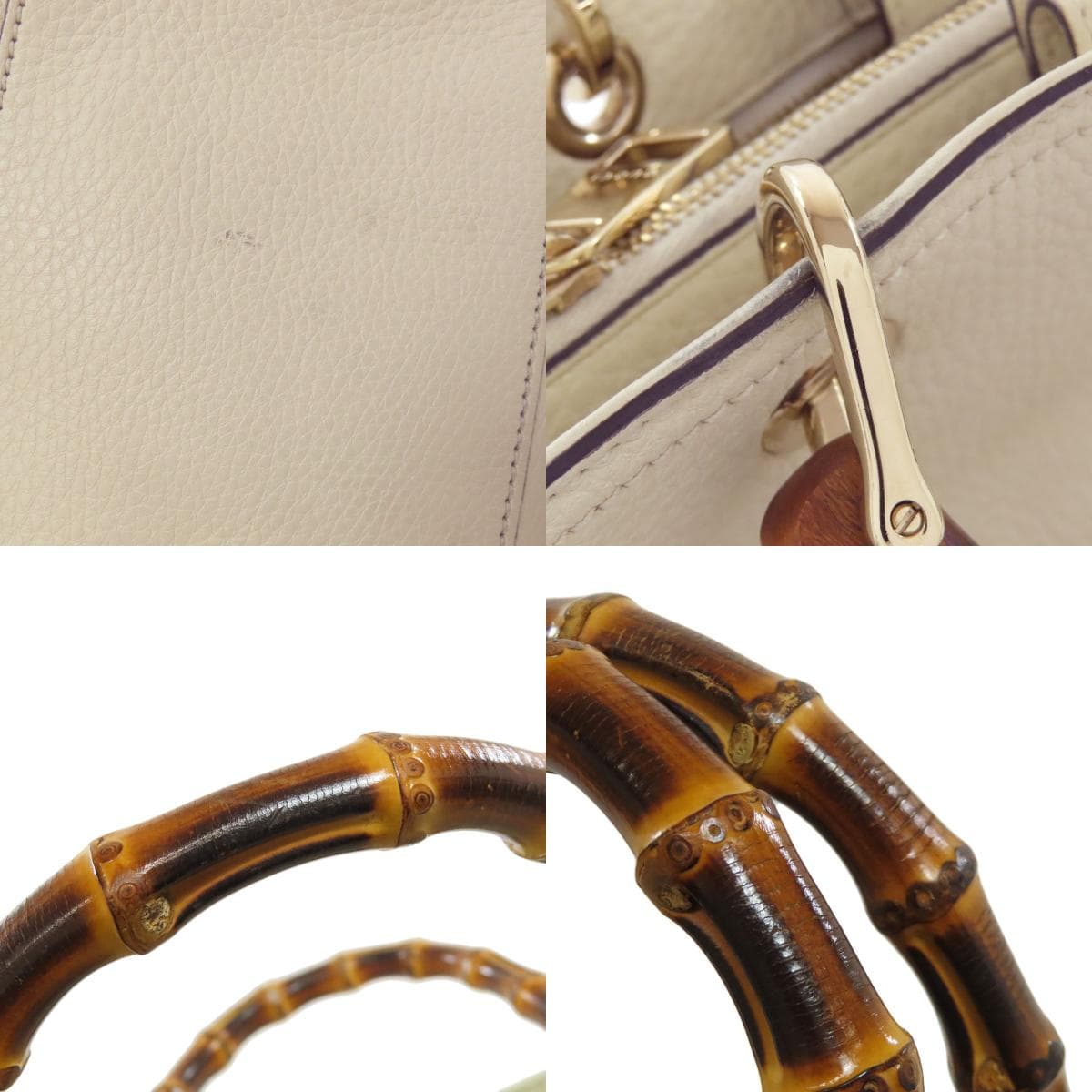 Gucci 323660 Bamboo 2WAY Handbag Calf Leather Ladies [Used] [GUCCI] 323660 8