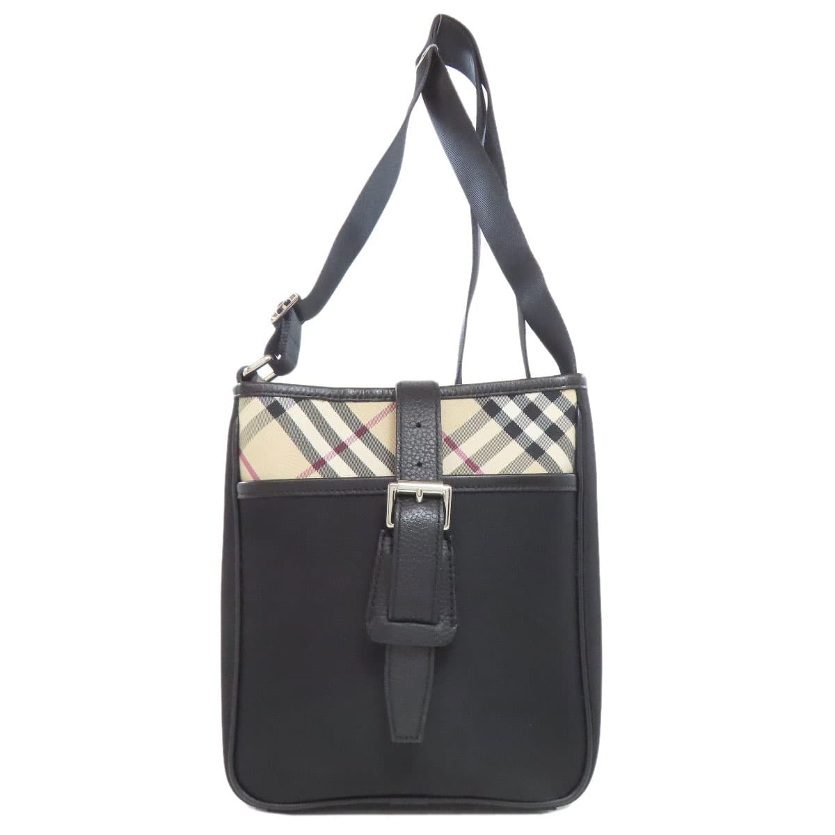Burberry Nova Check Shoulder Bag Nylon Canvas/Leather Ladies [Used] [BURBERRY]