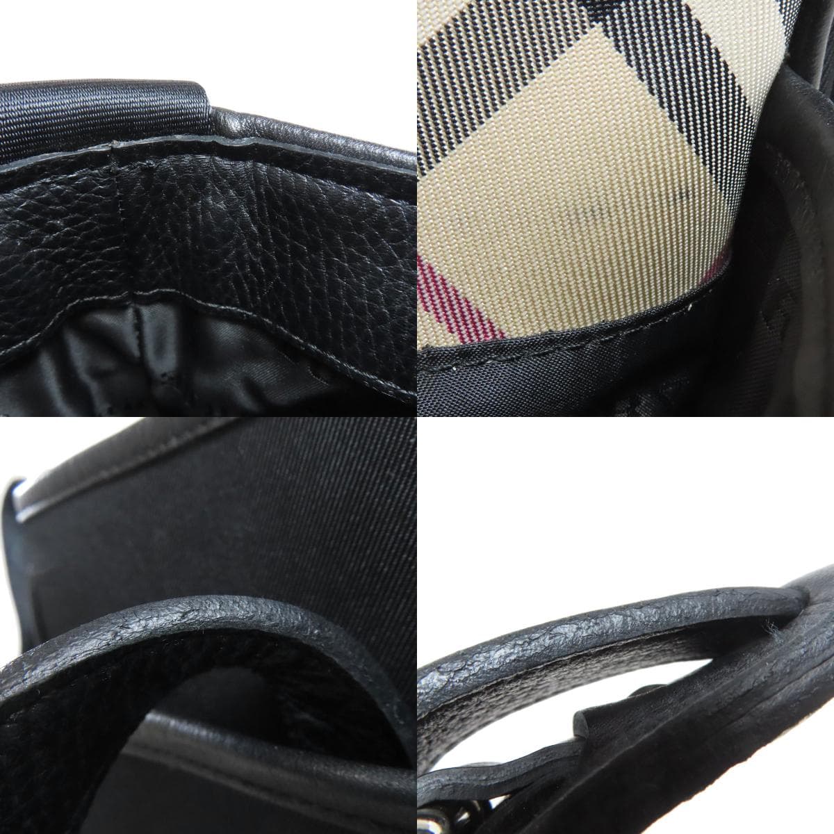 Burberry Nova Check Shoulder Bag Nylon Canvas/Leather Ladies [Used] [BURBERRY] 8