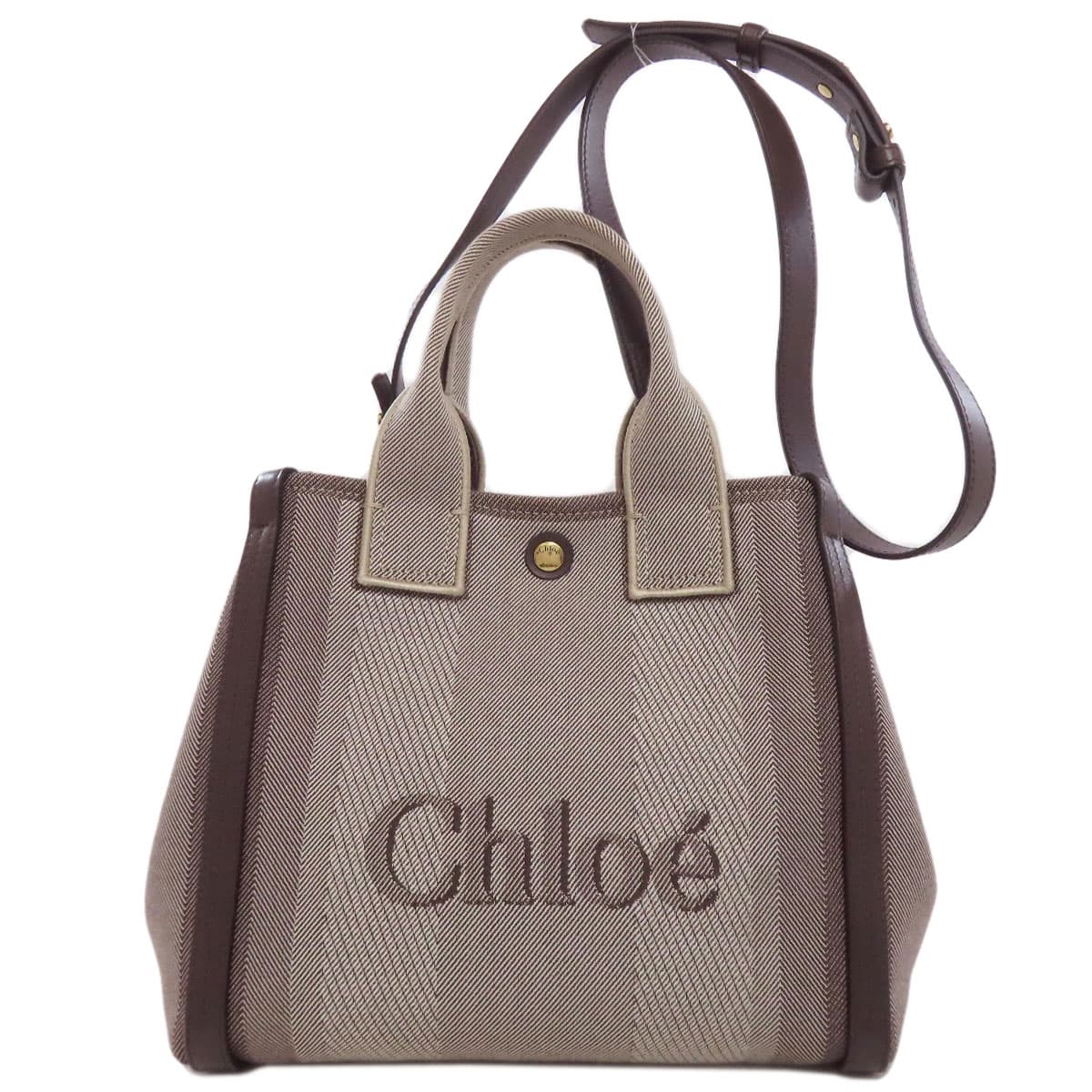Chloe Carry Small Handbag Canvas Ladies [Used] [CHLOE]