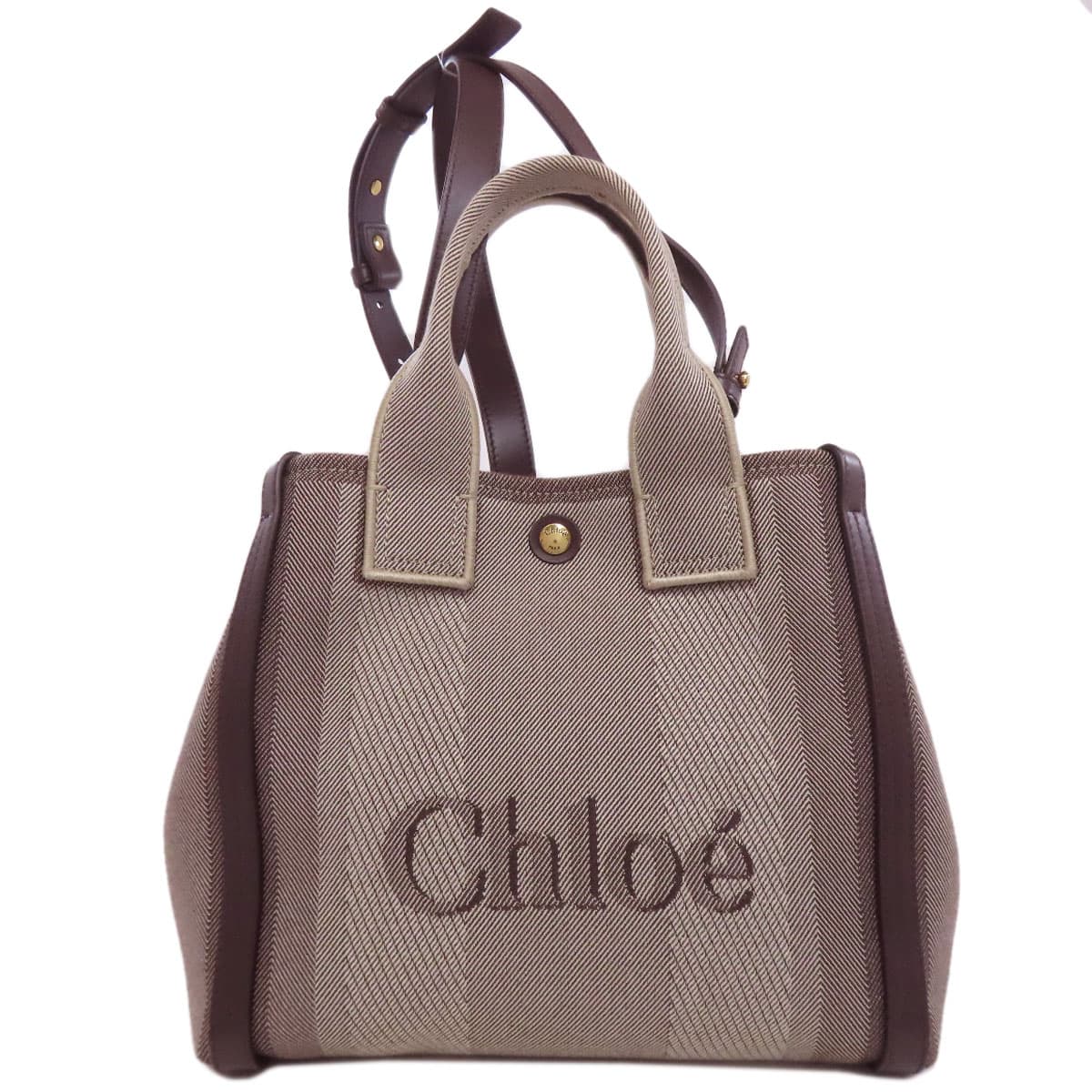 Chloe Carry Small Handbag Canvas Ladies [Used] [CHLOE] 2