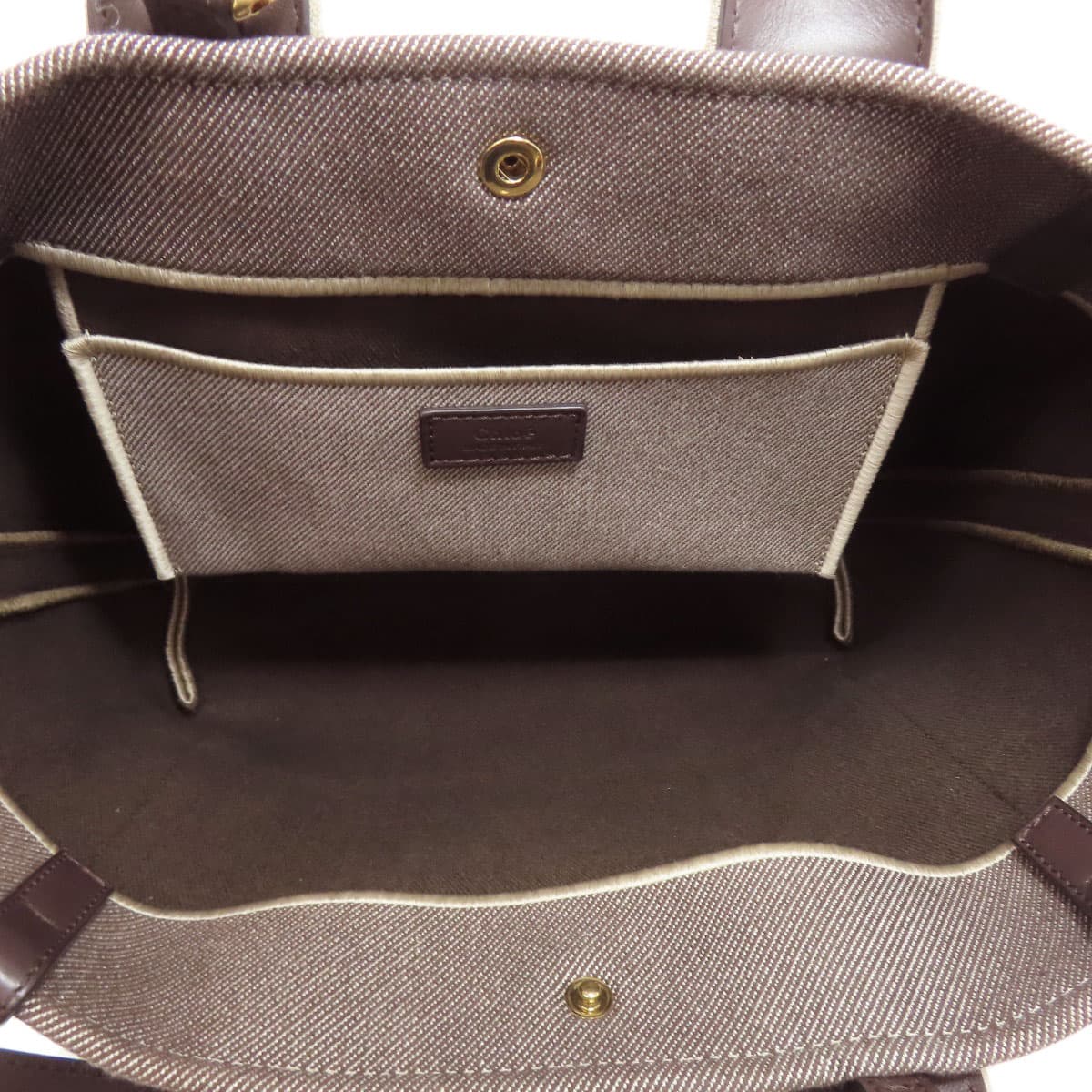 Chloe Carry Small Handbag Canvas Ladies [Used] [CHLOE] 5