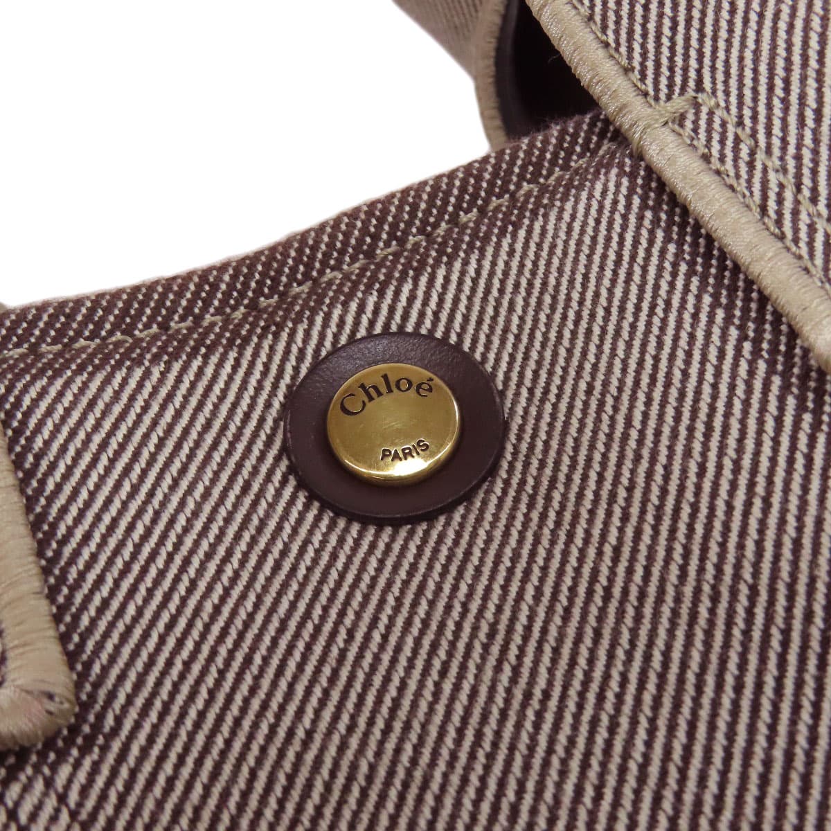 Chloe Carry Small Handbag Canvas Ladies [Used] [CHLOE] 8