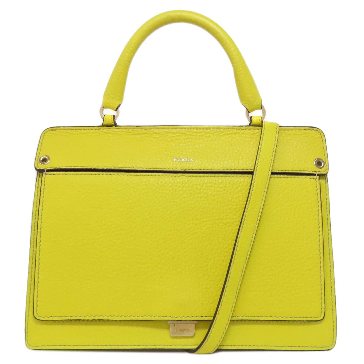 Furla 2WAY Handbag Leather Ladies [Used] [Furla]