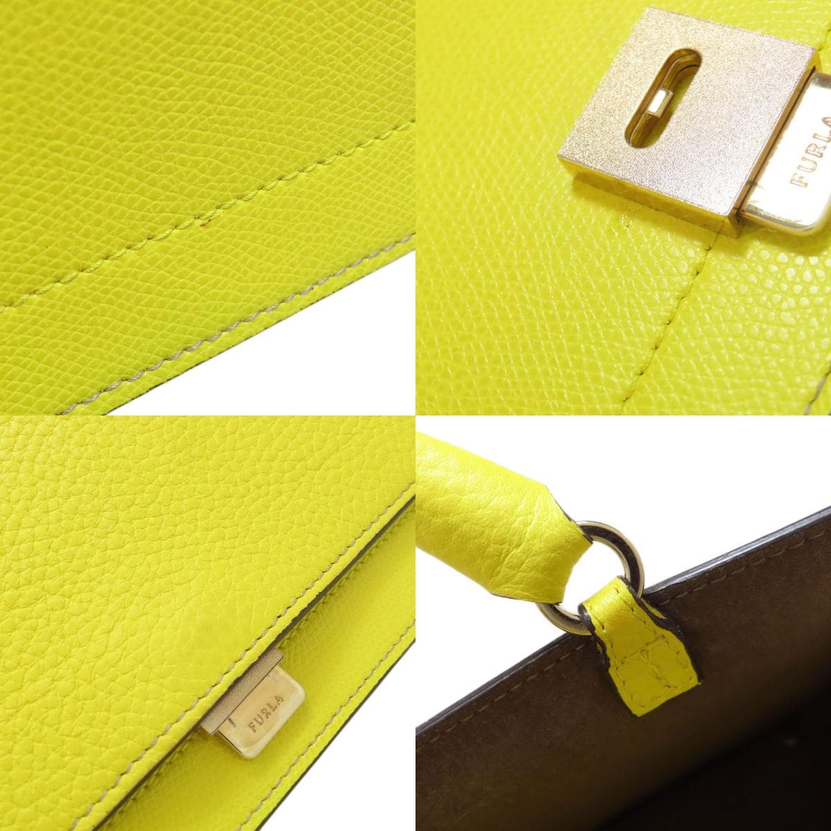 Furla 2WAY Handbag Leather Ladies [Used] [Furla] 7