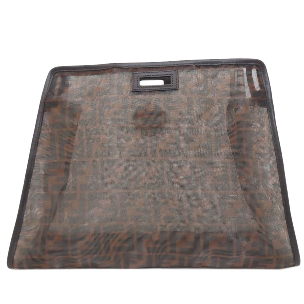 Fendi Peekaboo Cover Zucca Pattern Nylon Mesh Women's [Used] [FENDI] 2