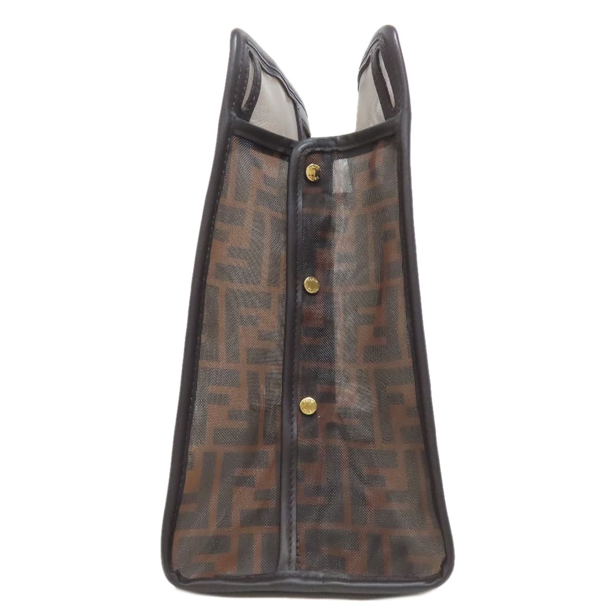 Fendi Peekaboo Cover Zucca Pattern Nylon Mesh Women's [Used] [FENDI] 3