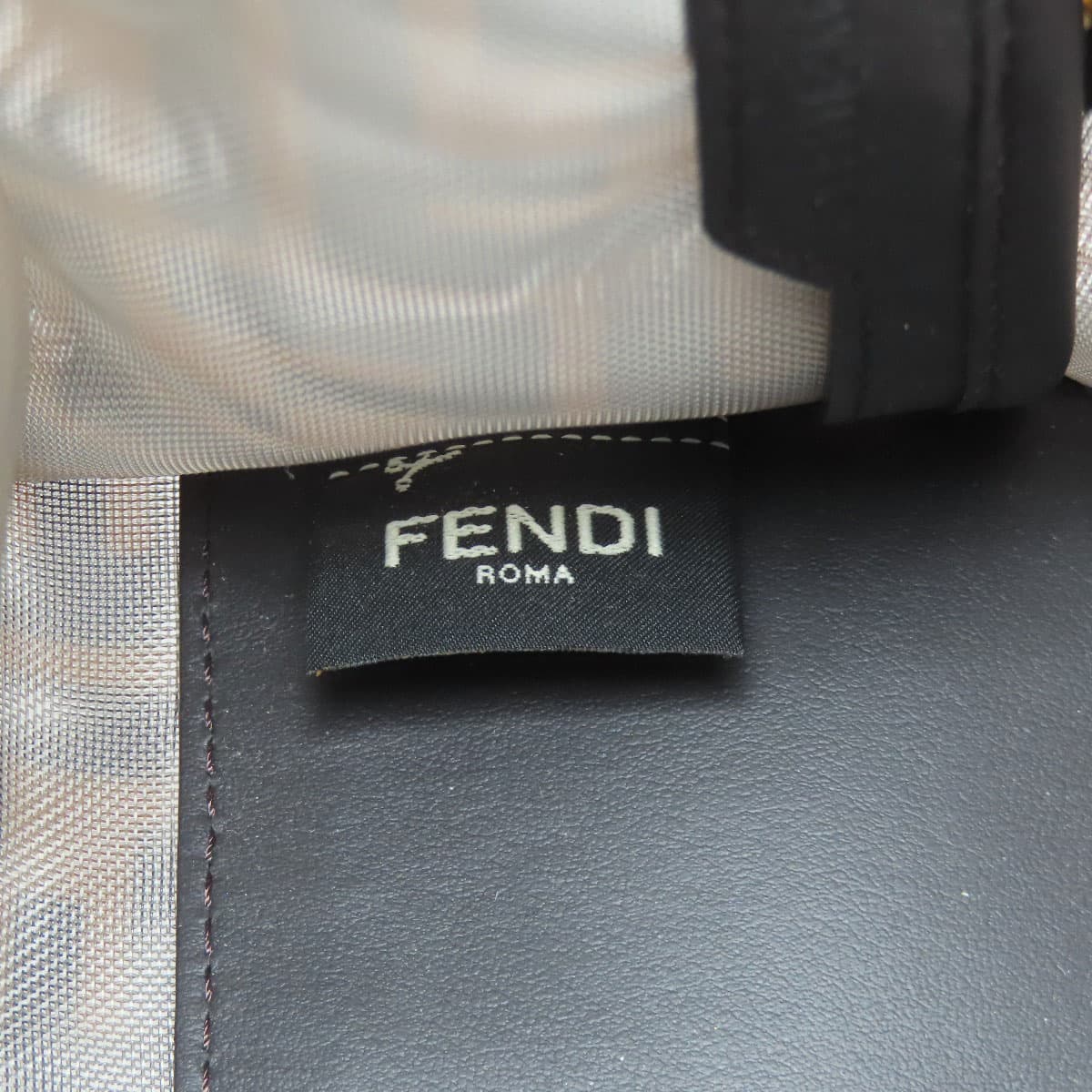 Fendi Peekaboo Cover Zucca Pattern Nylon Mesh Women's [Used] [FENDI] 5