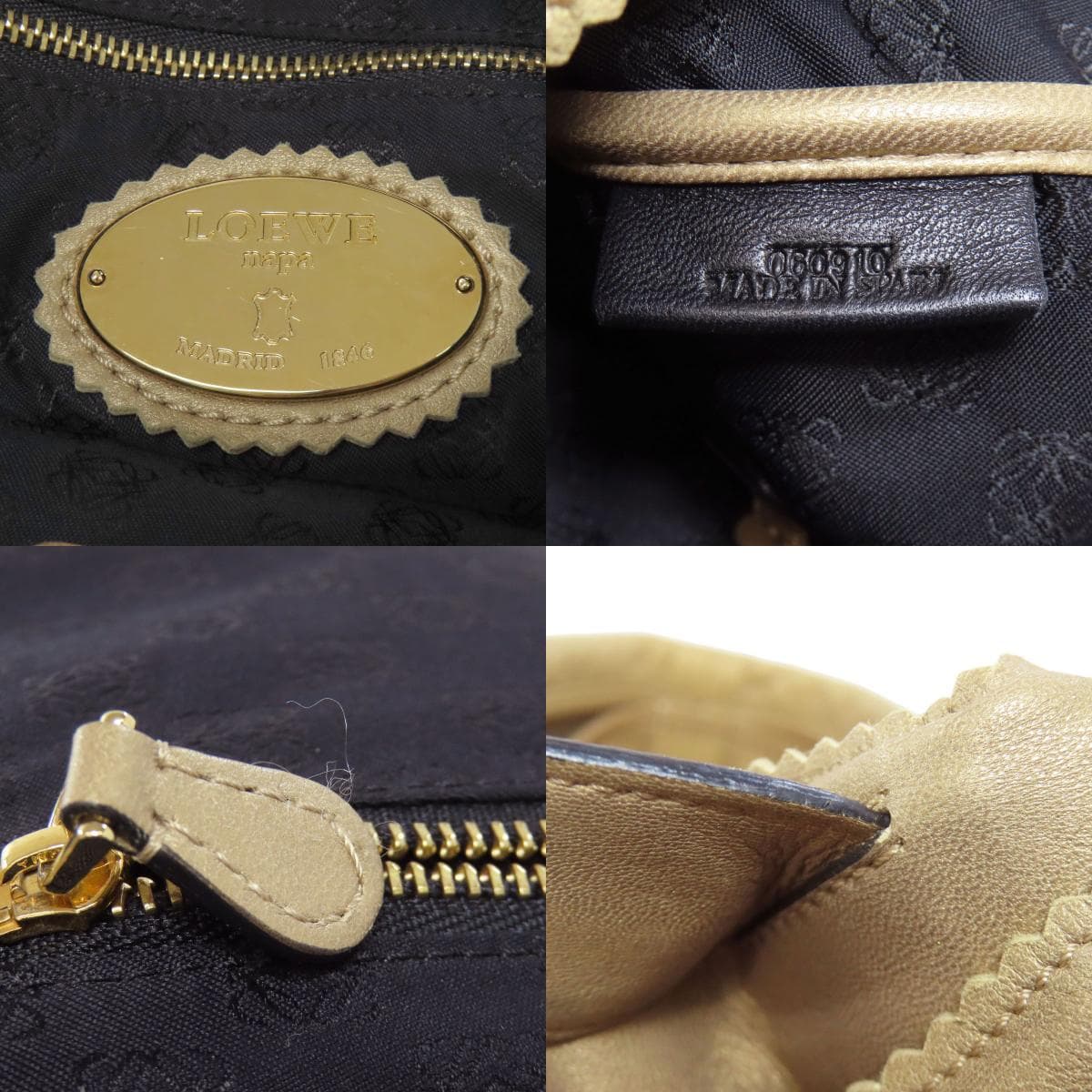 Loewe Logo Handbag Calf Women's [Used] [LOEWE] 6