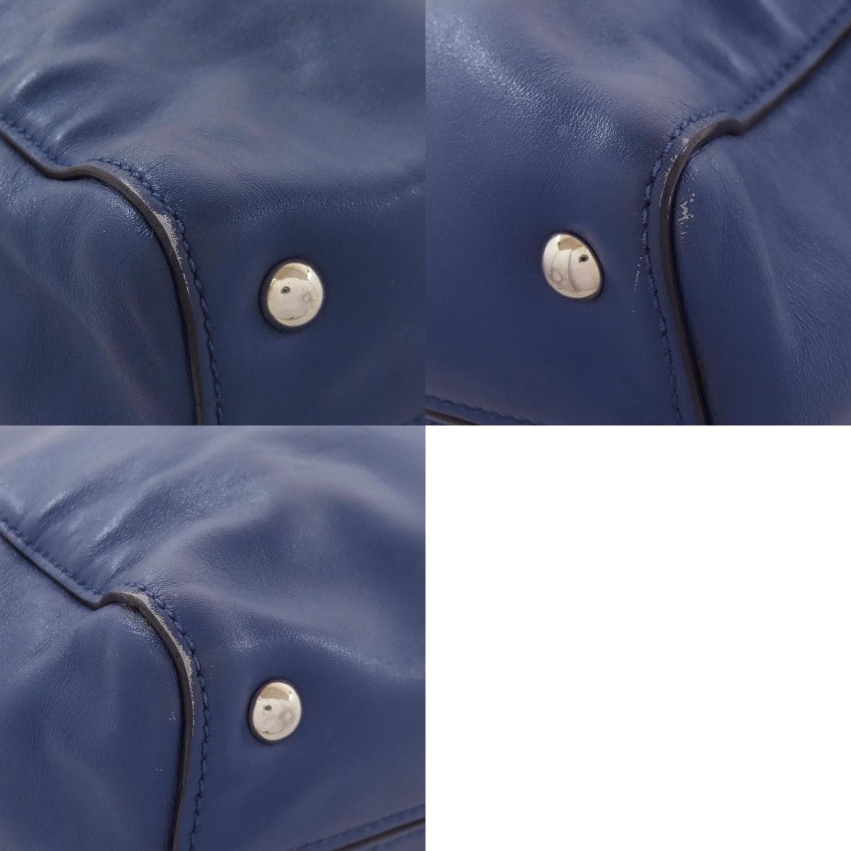 Miu Miu Logo Tote Bag Leather Women's [Used] [MIUMIU] 10