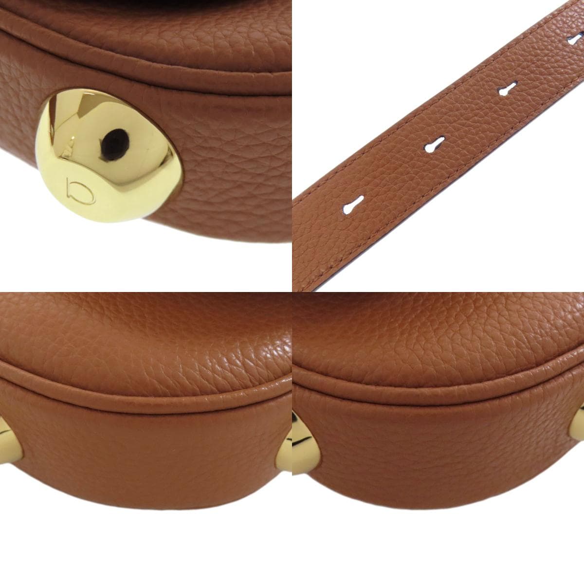 Salvatore Ferragamo Gancini Hardware Engraved Shoulder Bag Leather Women's [Used] [Salvatore Ferragamo] 9