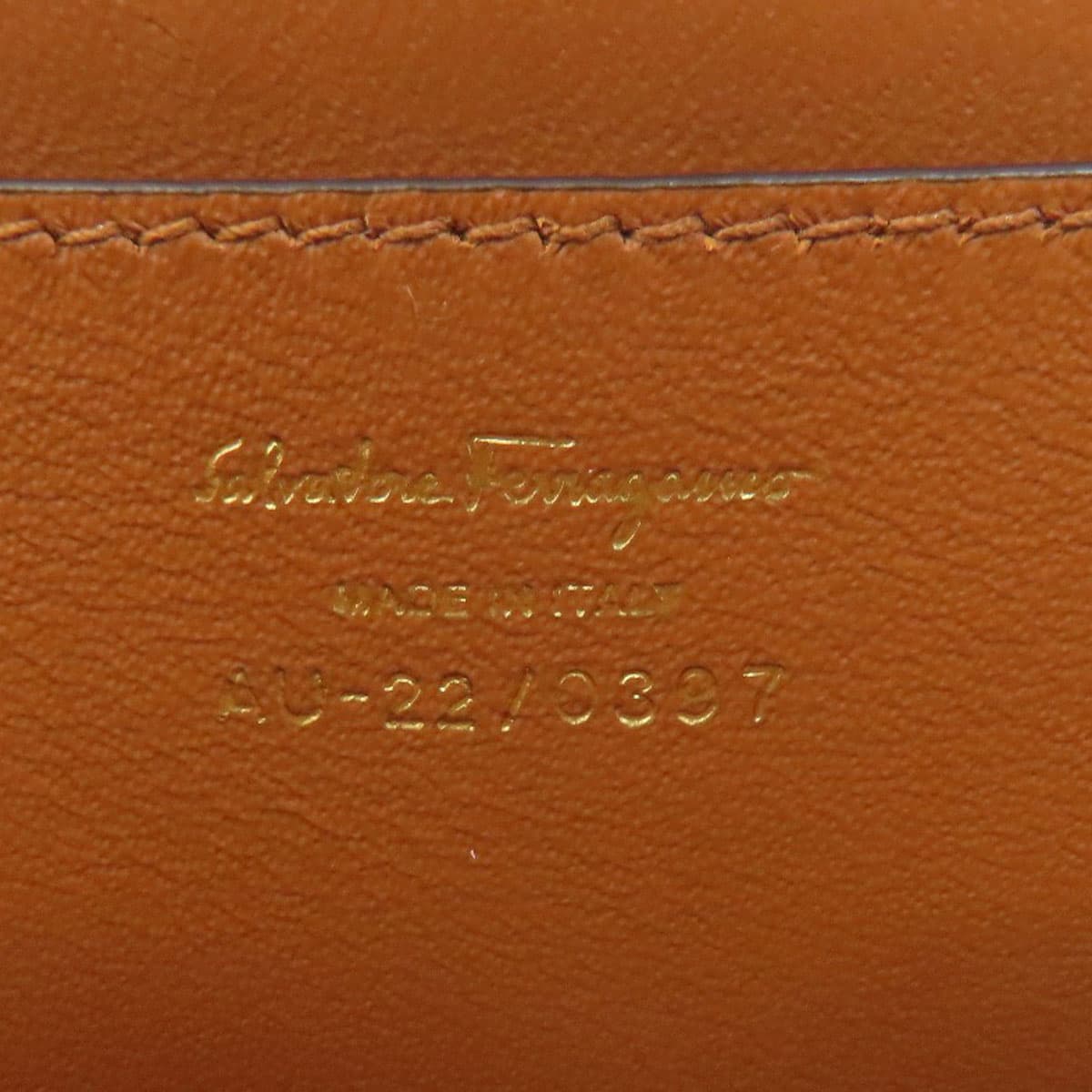 Salvatore Ferragamo Gancini Hardware Engraved Shoulder Bag Leather Women's [Used] [Salvatore Ferragamo] 6