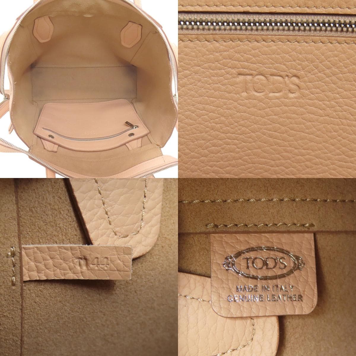Tod's Logo Tote Bag Leather Ladies [Used] [TODS] 5