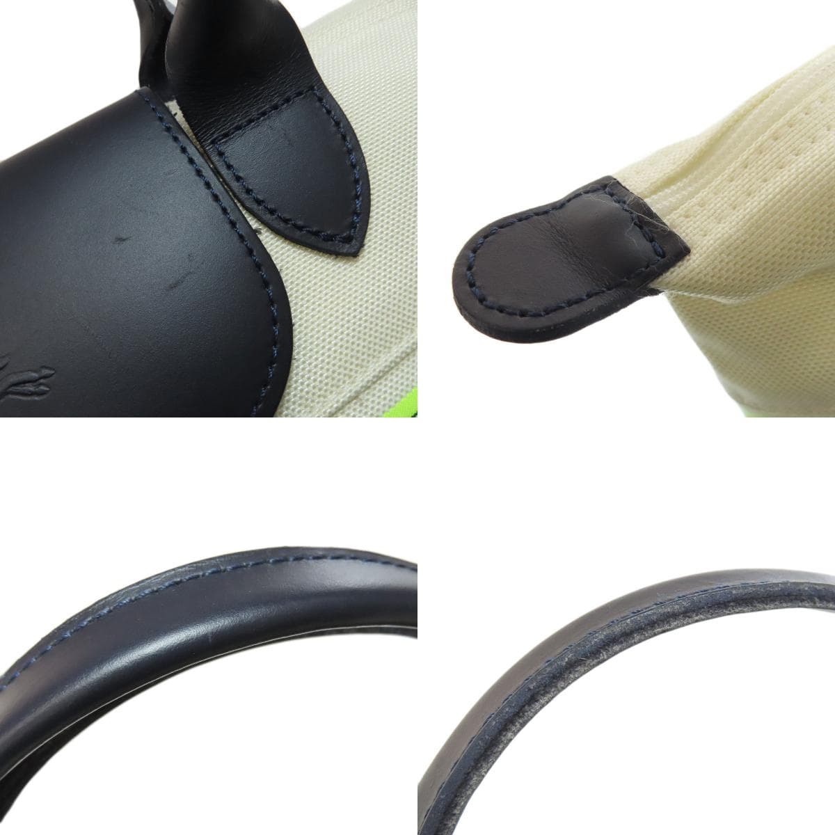 Longchamp Le Pliage Marinieres Handbag Nylon Canvas/Leather Ladies [Used] [Longchamp] 9