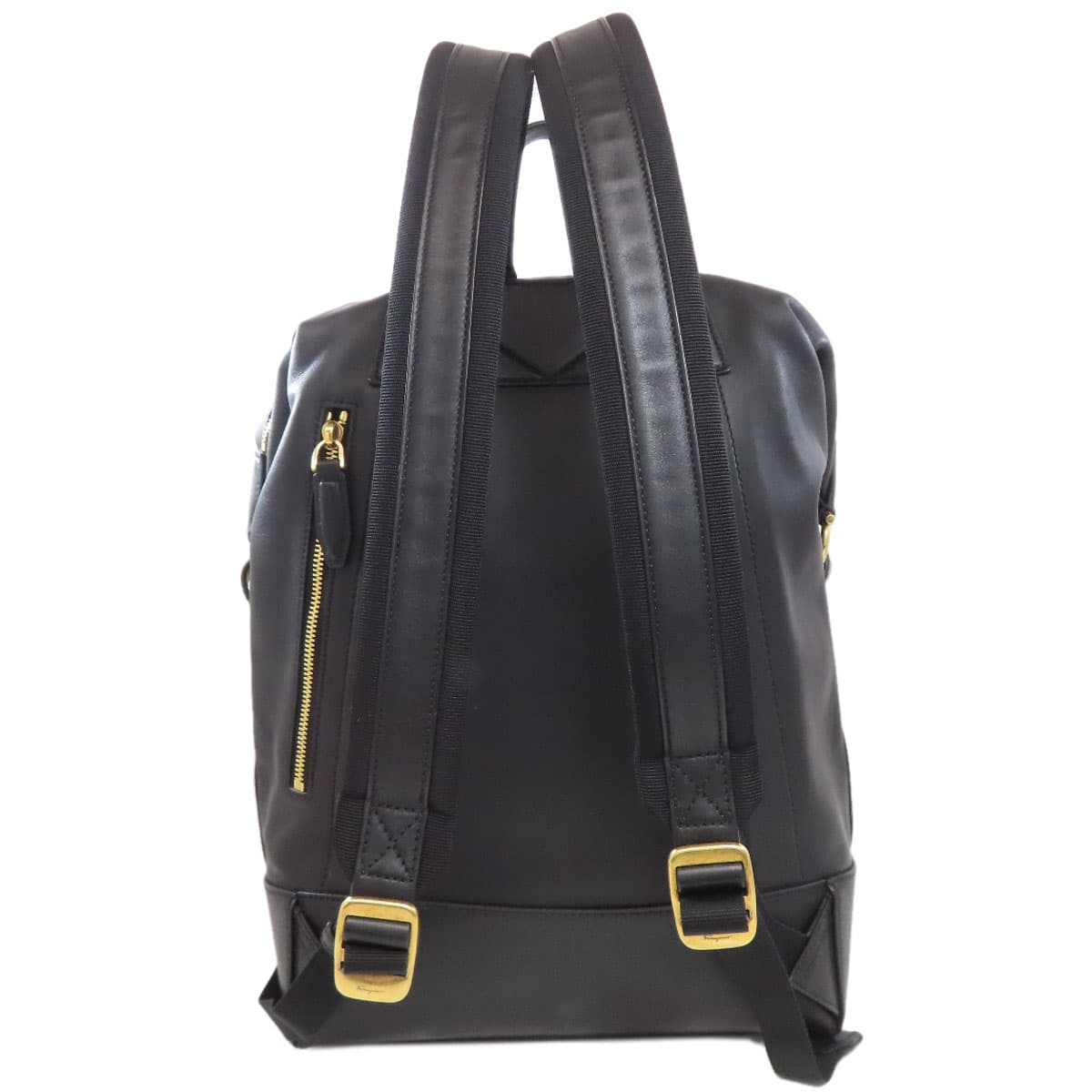 Salvatore Ferragamo Logo Backpack Daypack Leather Ladies [Used] [Salvatore Ferragamo] 2