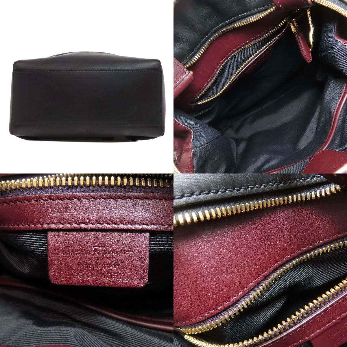 Salvatore Ferragamo Logo Backpack Daypack Leather Ladies [Used] [Salvatore Ferragamo] 4