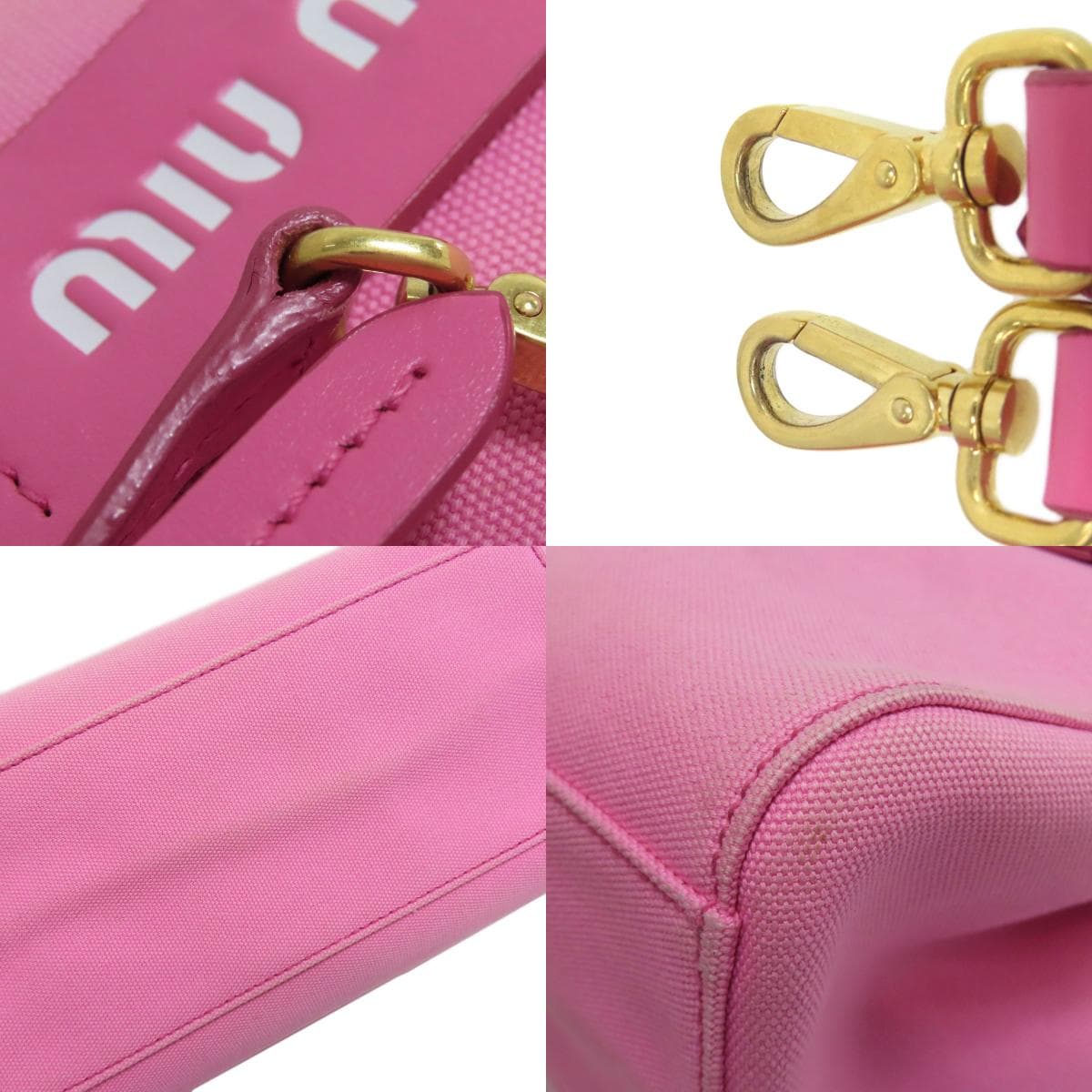 Miu Miu 5BA176 2WAY Handbag Canvas Ladies [Used] [MIUMIU] 5BA176 9