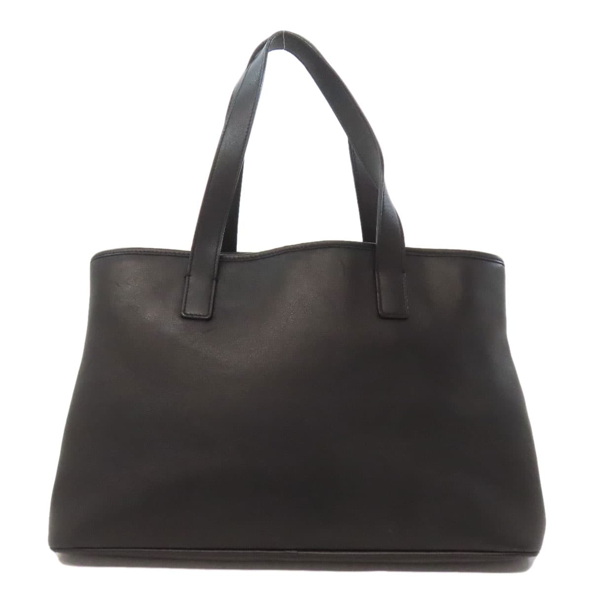 Salvatore Ferragamo Logo Tote Bag Calf Leather Ladies [Used] [Salvatore Ferragamo] 2