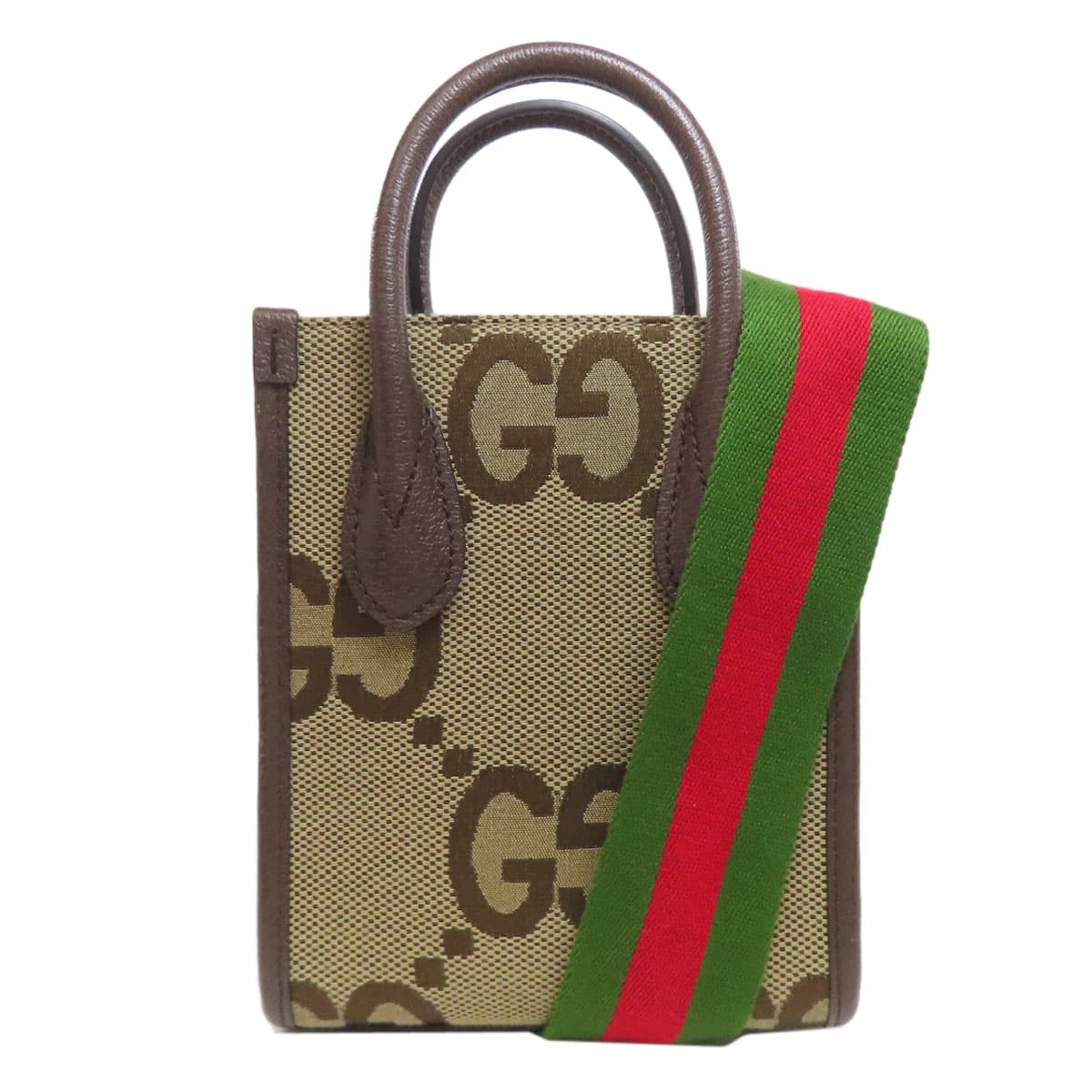 Gucci 699406 Jumbo GG Mini Tote Bag 2WAY Handbag Canvas/Calf Ladies [Used] [GUCCI] 699406