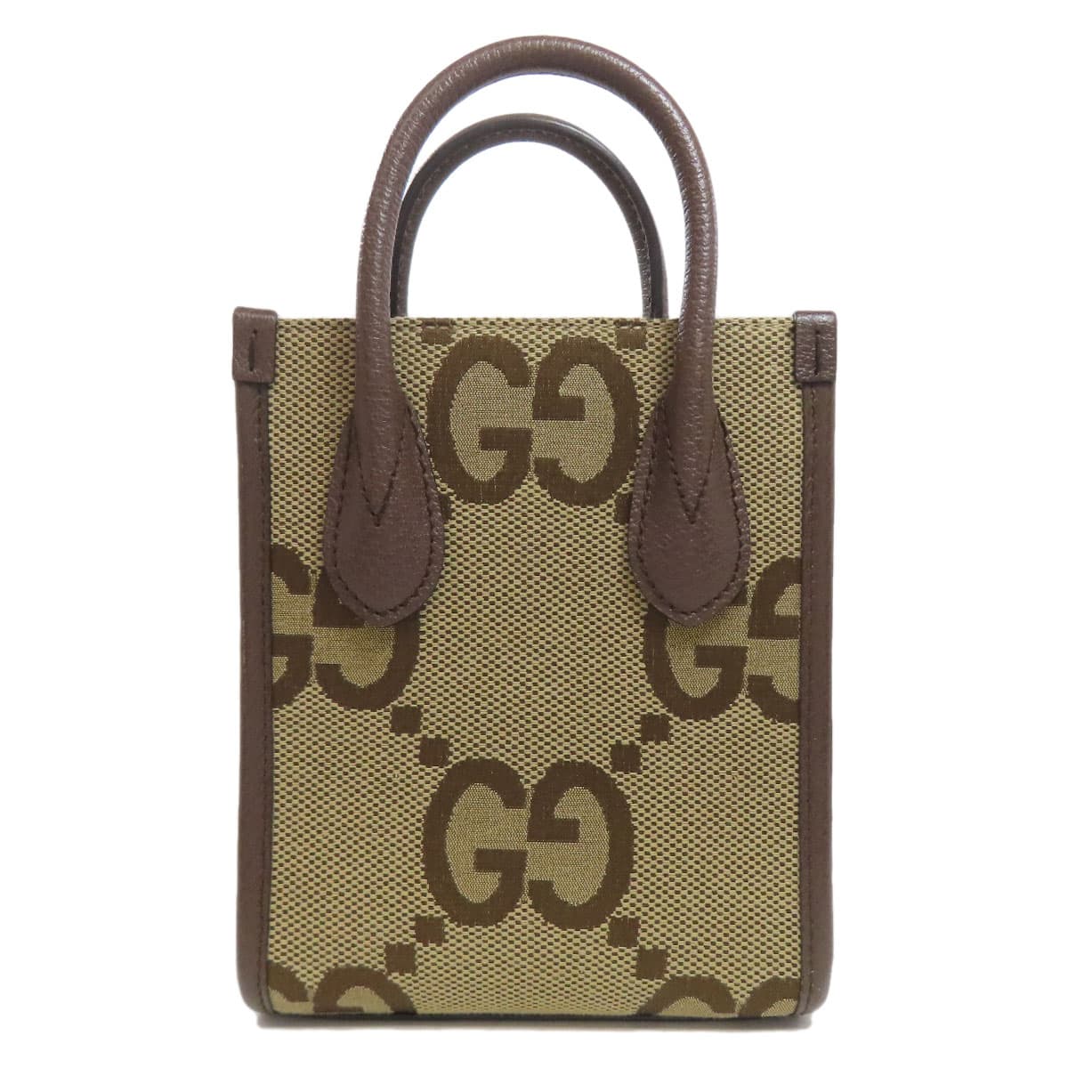 Gucci 699406 Jumbo GG Mini Tote Bag 2WAY Handbag Canvas/Calf Ladies [Used] [GUCCI] 699406 2