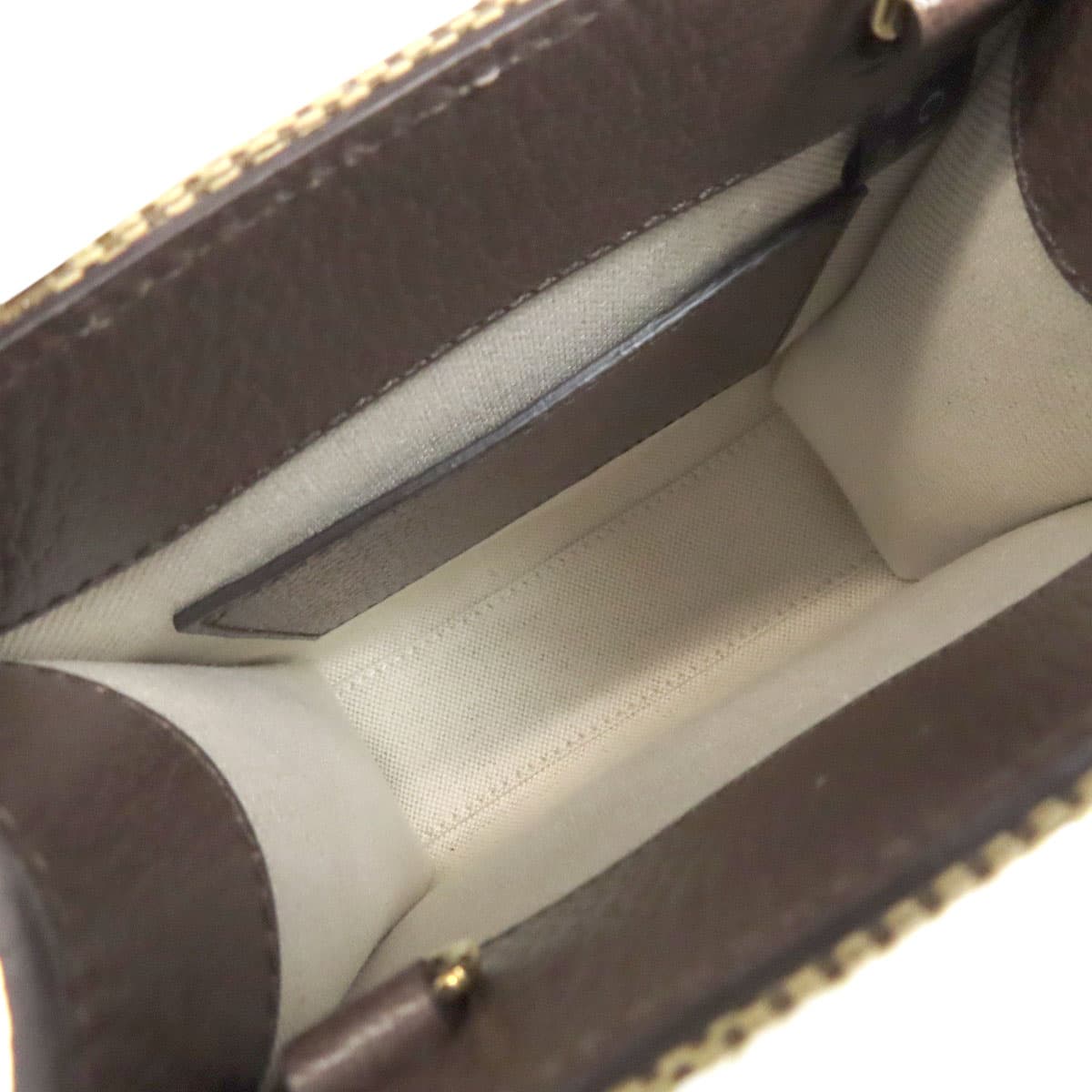 Gucci 699406 Jumbo GG Mini Tote Bag 2WAY Handbag Canvas/Calf Ladies [Used] [GUCCI] 699406 5