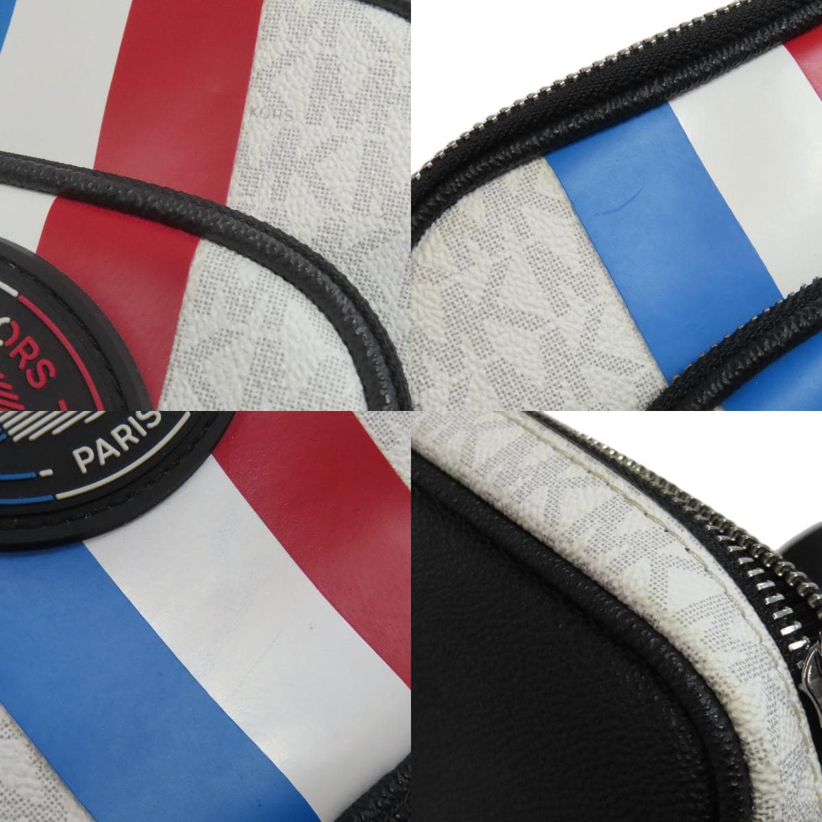 Michael Kors MK Signature Stripe Shoulder Bag PVC Ladies [Used] [Michael Kors] 8