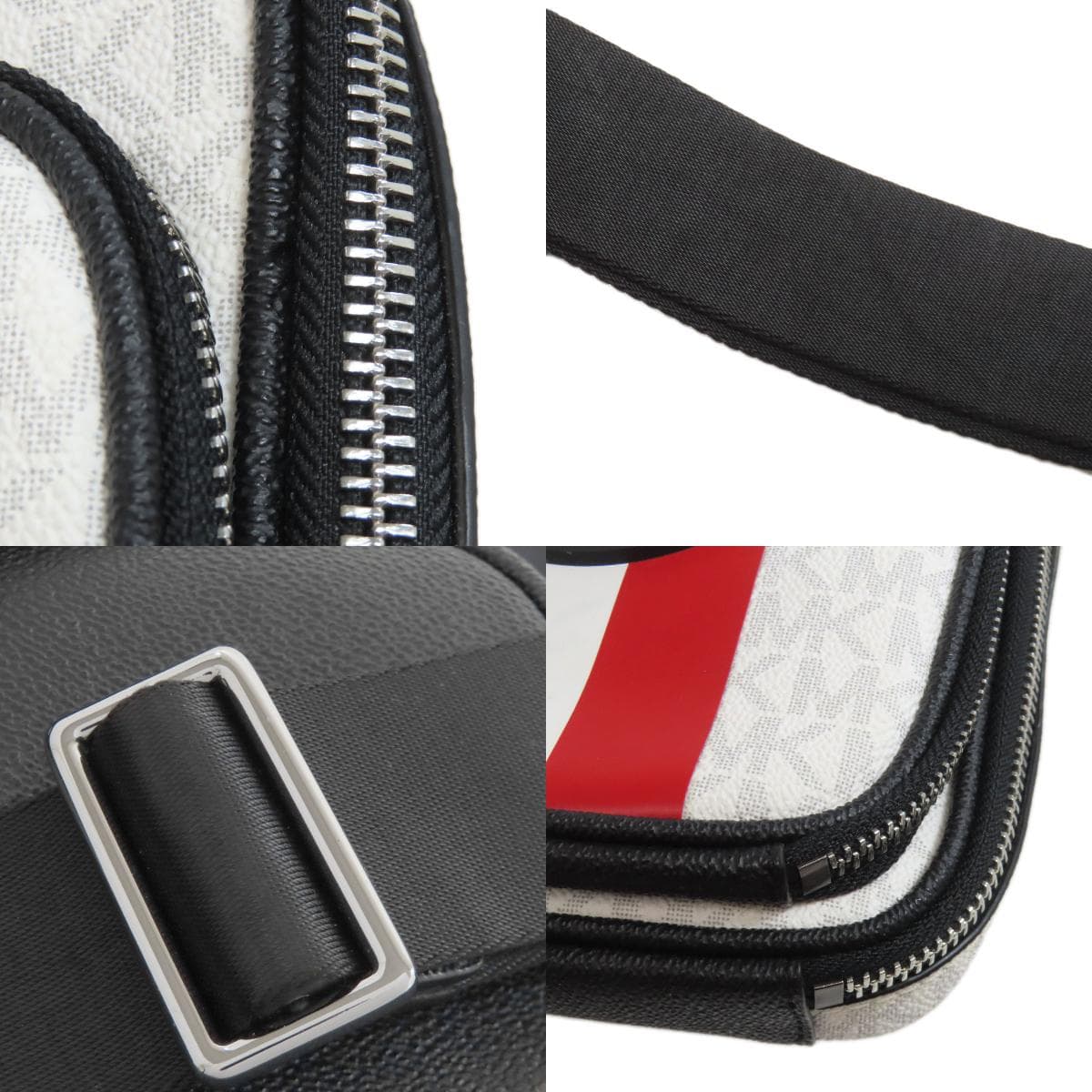 Michael Kors MK Signature Stripe Shoulder Bag PVC Ladies [Used] [Michael Kors] 9