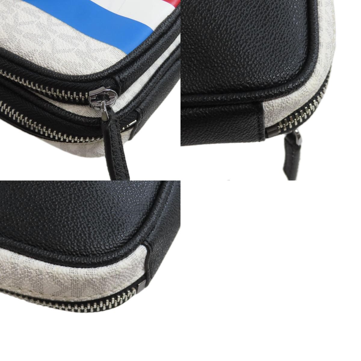 Michael Kors MK Signature Stripe Shoulder Bag PVC Ladies [Used] [Michael Kors] 10