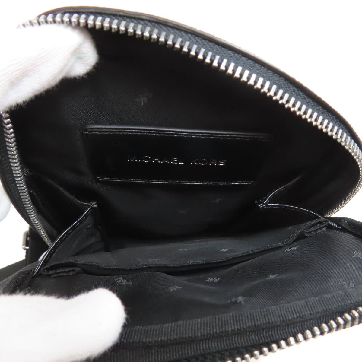 Michael Kors MK Signature Stripe Shoulder Bag PVC Ladies [Used] [Michael Kors] 5