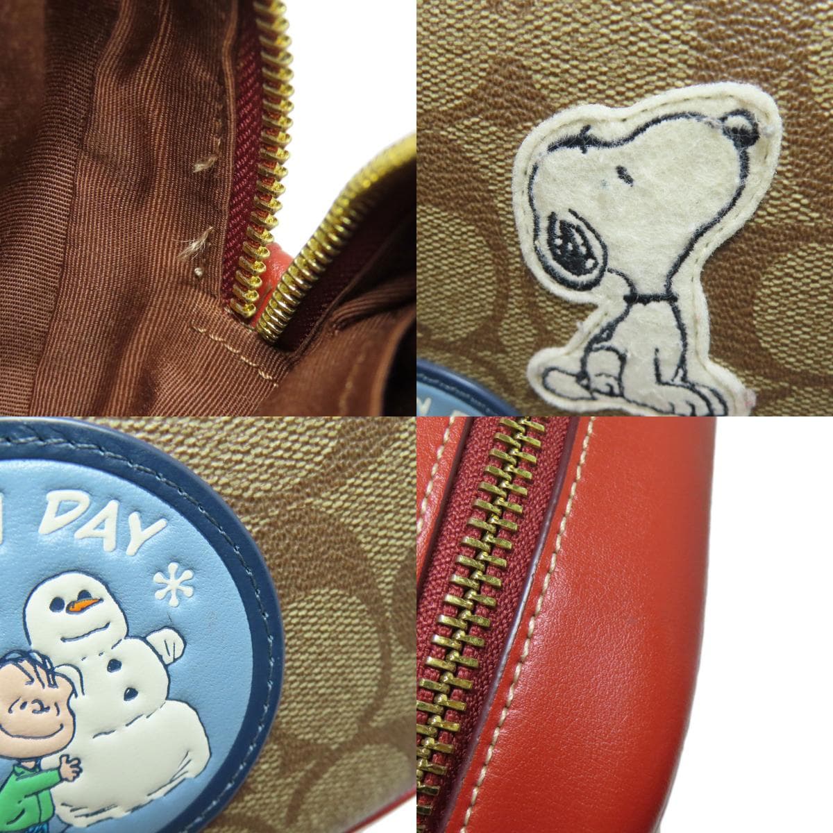 Coach CF304 Snoopy Collaboration Signature Shoulder Bag PVC Ladies [Used] [COACH] CF304 8