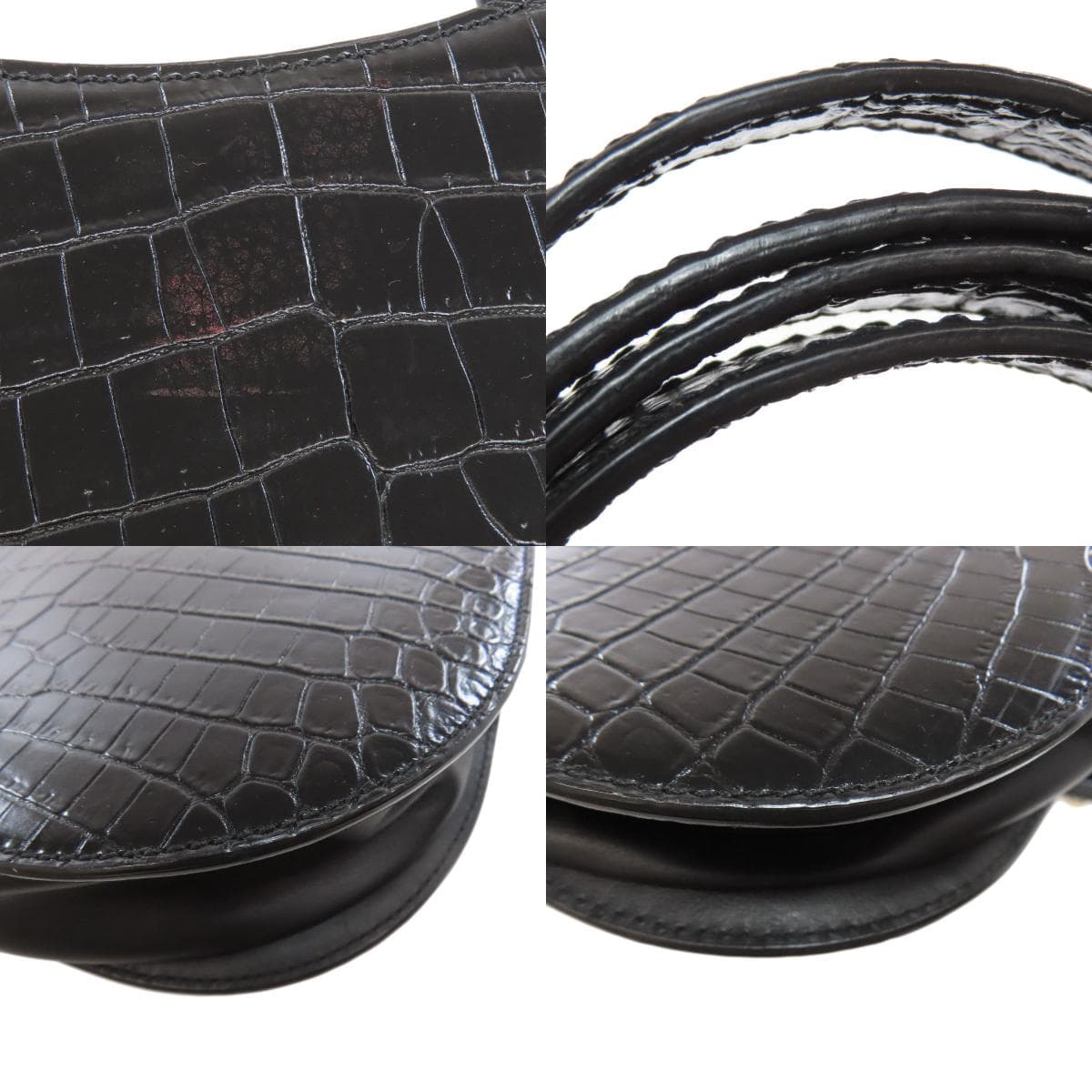 BALLY embossed handbag leather for ladies [used] [BALLY] 9