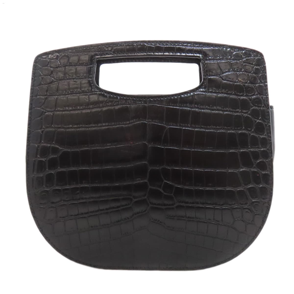 BALLY embossed handbag leather for ladies [used] [BALLY] 2