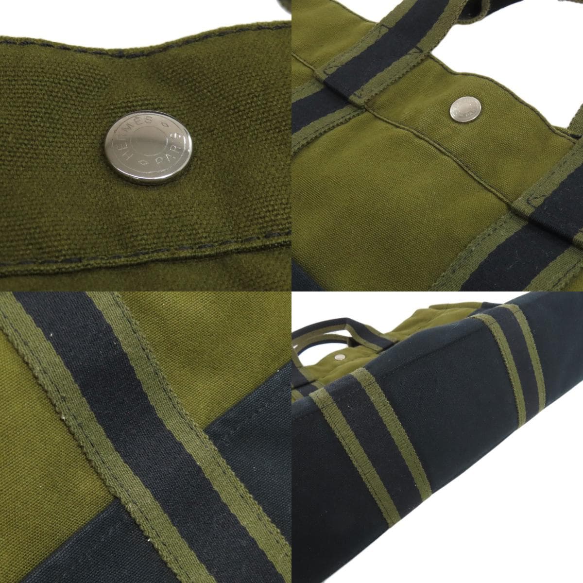 Hermes Sac Foulard MM Handbag Canvas Ladies [Used] [HERMES] 8