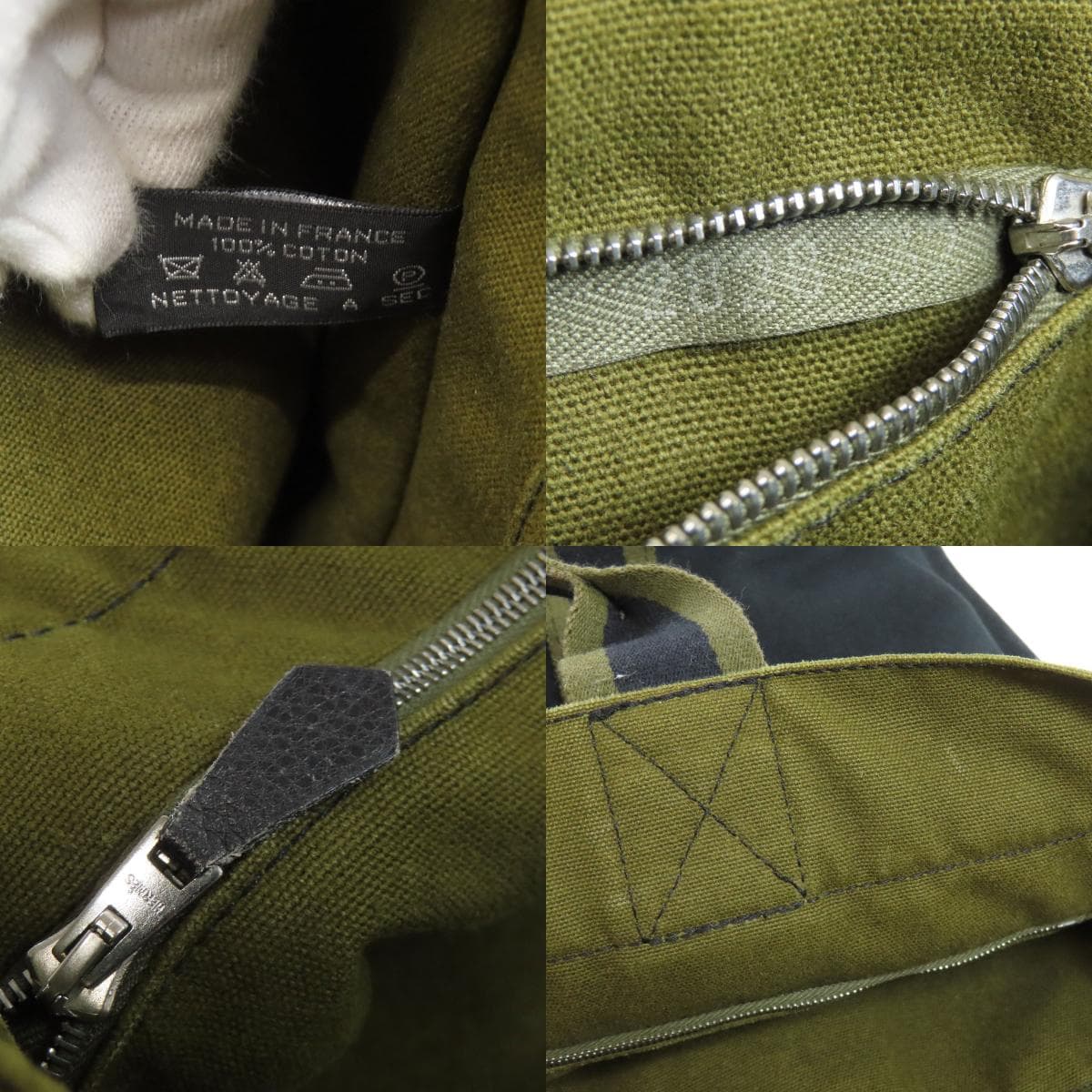 Hermes Sac Foulard MM Handbag Canvas Ladies [Used] [HERMES] 7