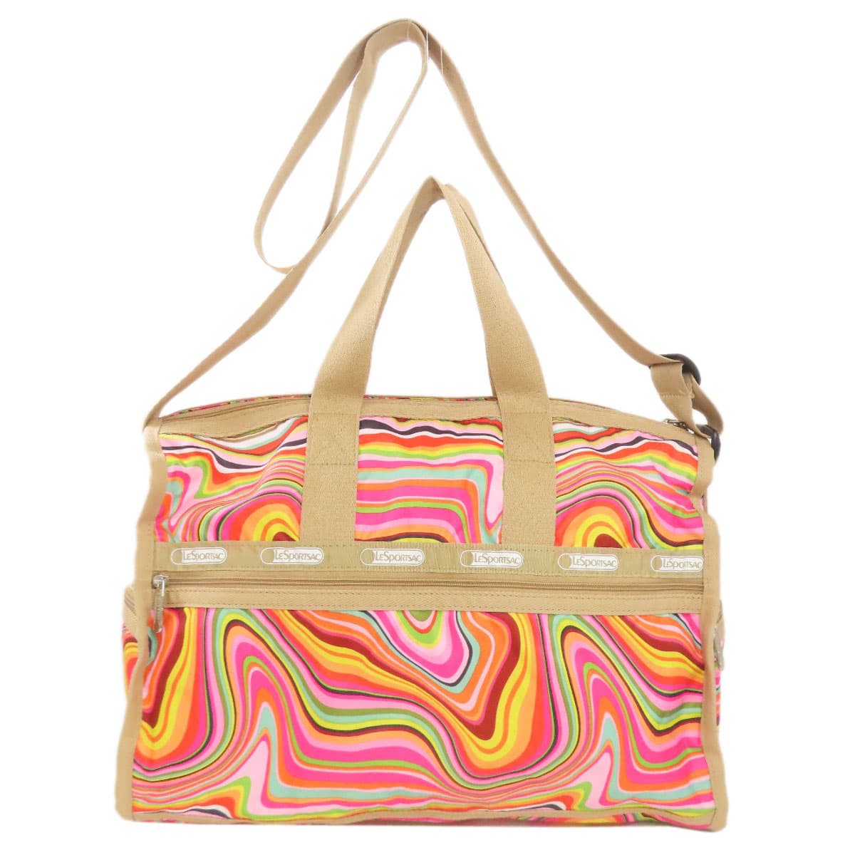 LeSportsac Marble Pattern 2WAY Boston Bag Nylon Material Ladies [Used] [LeSportsac] 2