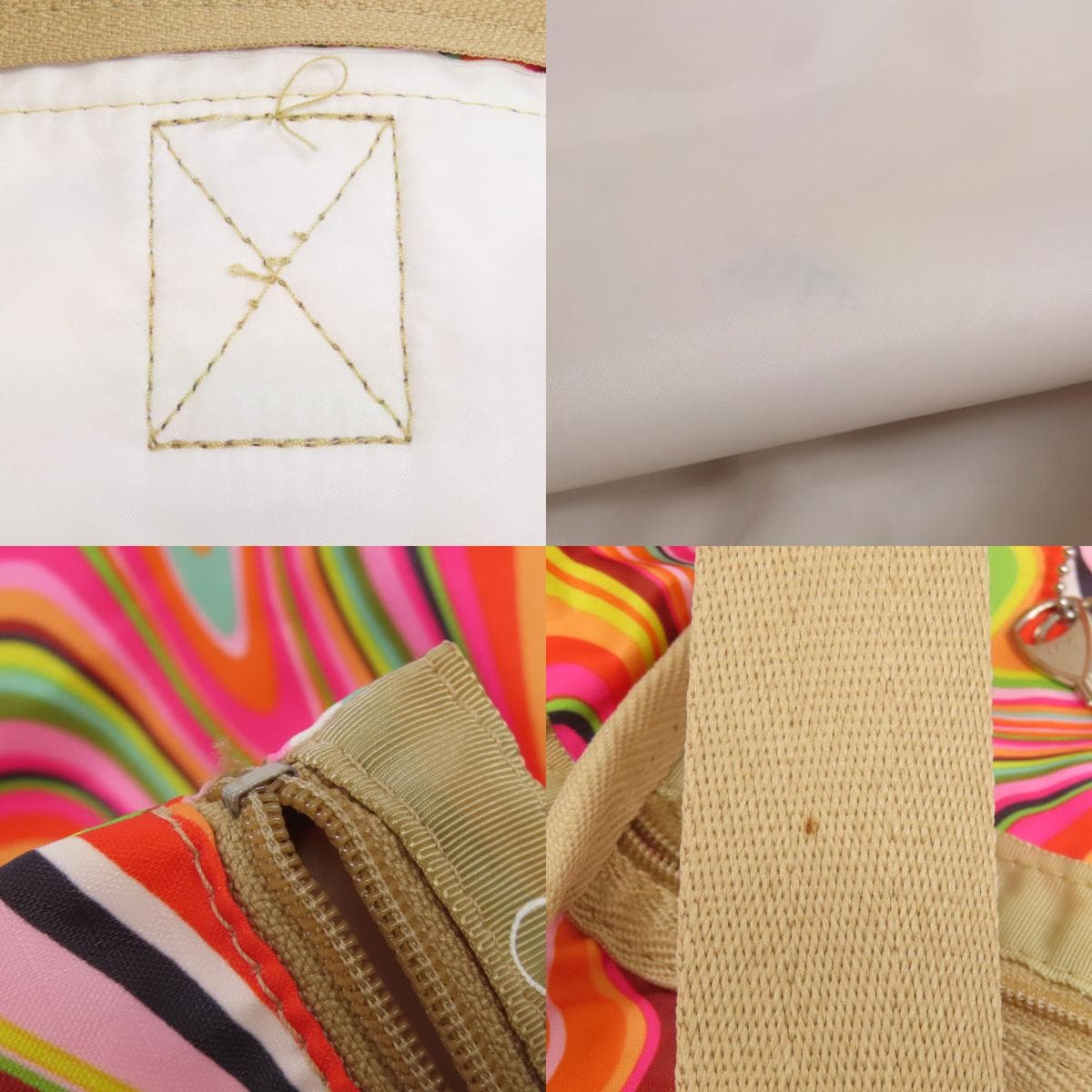 LeSportsac Marble Pattern 2WAY Boston Bag Nylon Material Ladies [Used] [LeSportsac] 9