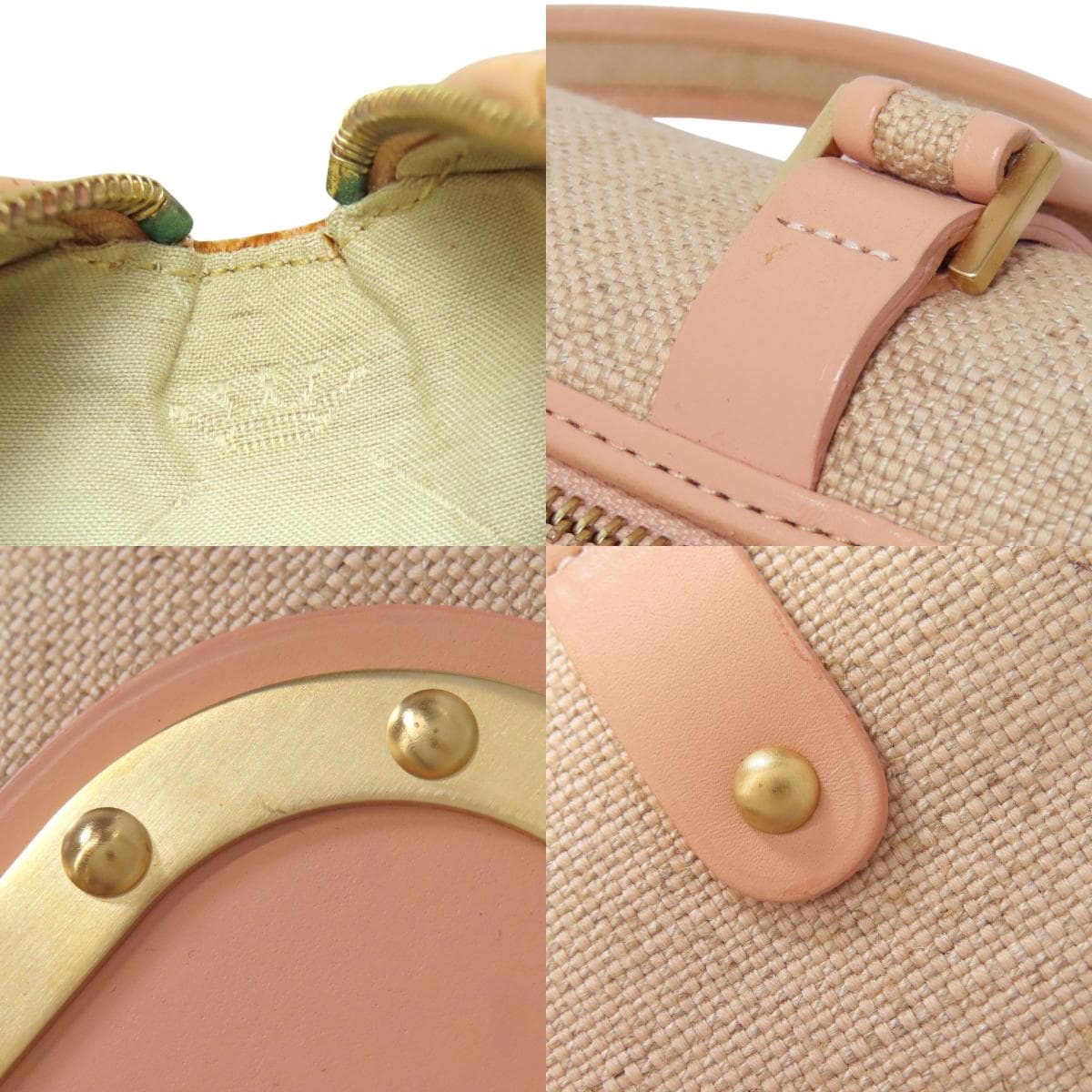 Delvaux ?le astrid MM handbag canvas/leather for women [Used] [DELVAUX] 8