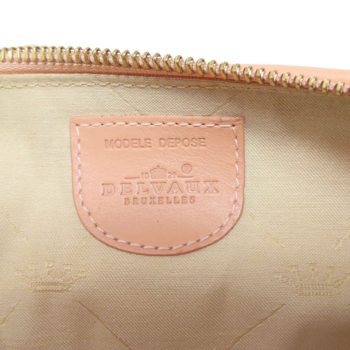 Delvaux ?le astrid MM handbag canvas/leather for women [Used] [DELVAUX] 6