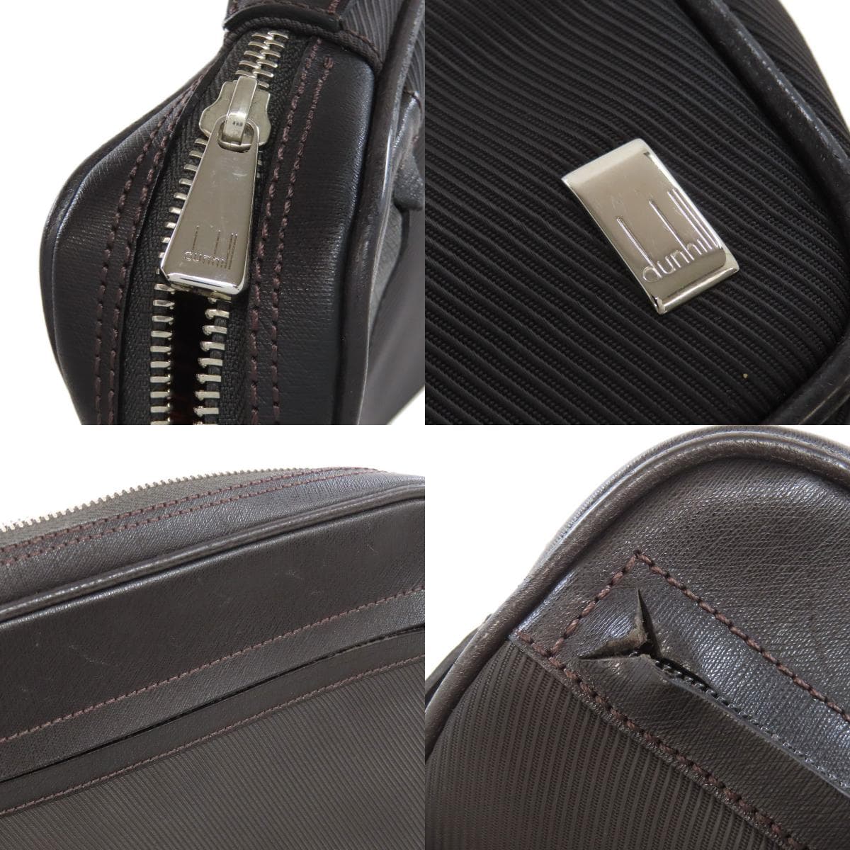 Dunhill Logo Second Bag Nylon Material Ladies [Used] [Dunhill] 8