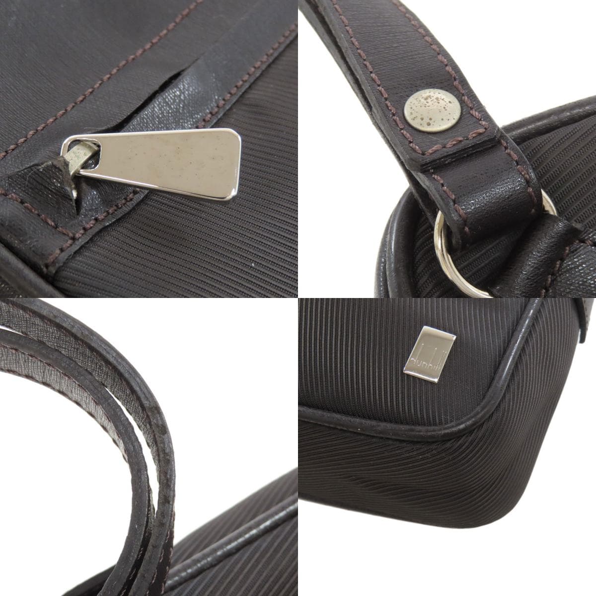 Dunhill Logo Second Bag Nylon Material Ladies [Used] [Dunhill] 9