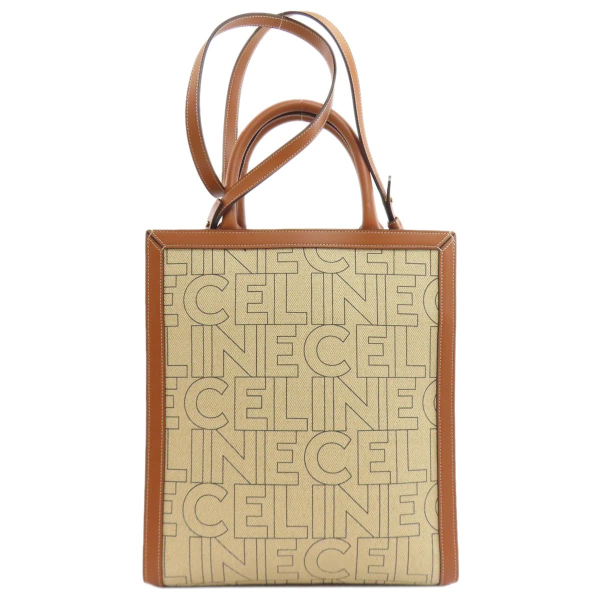 Celine Vertical Cabas 2WAY Tote Bag Canvas Ladies [Used] [CELINE] 2