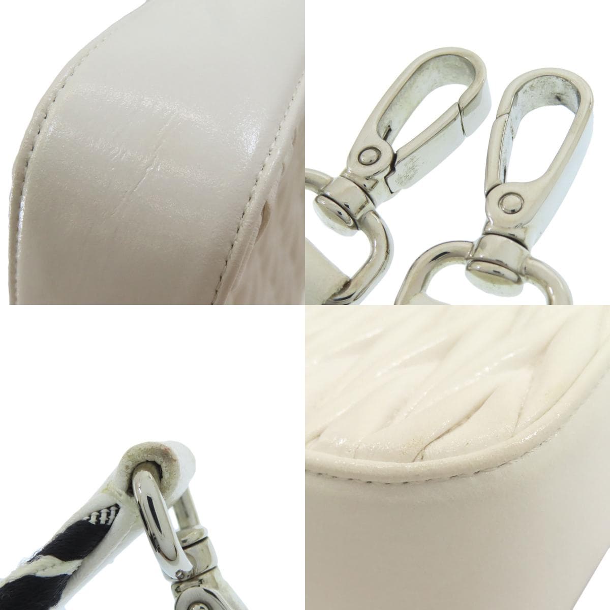 Miu Miu Matelassé 2WAY Handbag Calf Leather for Women [Used] [MIUMIU] 9