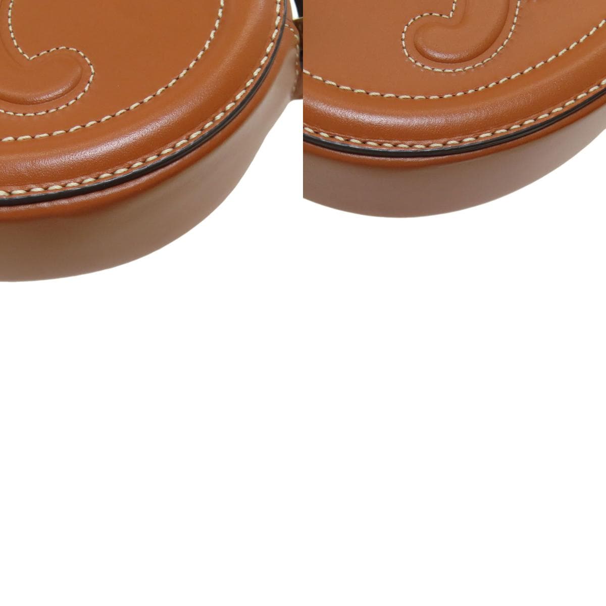 Celine Oval Purse Cuire Triomphe Shoulder Bag Calf Leather Ladies [Used] [CELINE] 10