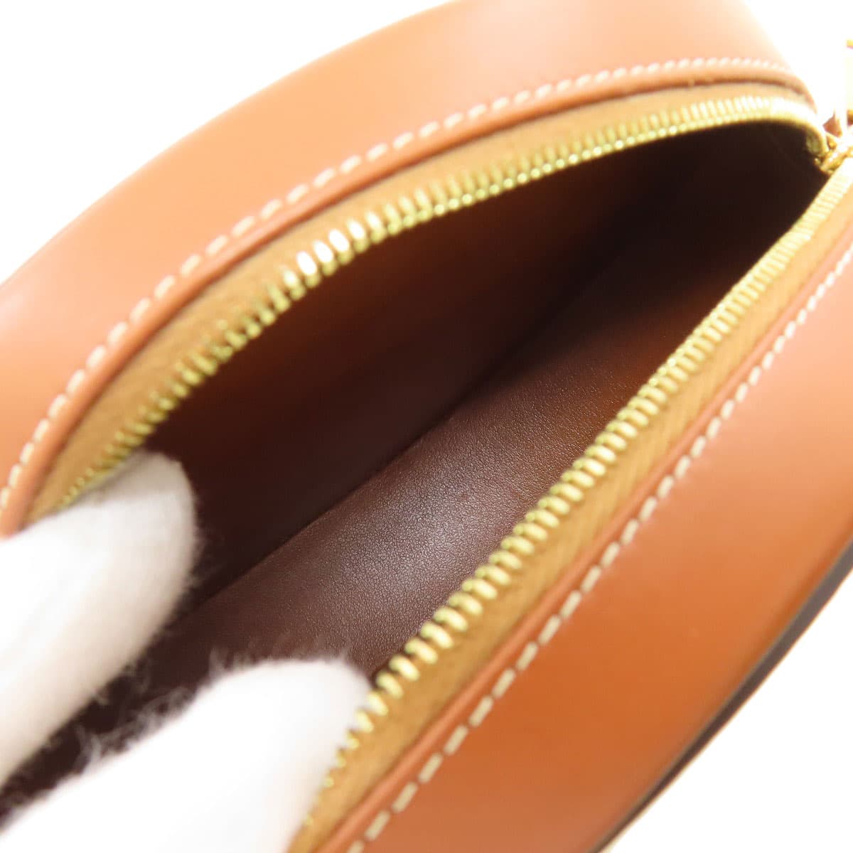 Celine Oval Purse Cuire Triomphe Shoulder Bag Calf Leather Ladies [Used] [CELINE] 5