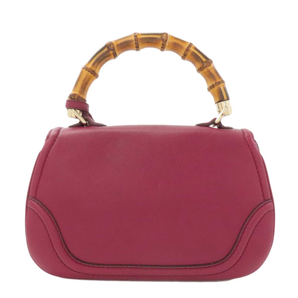 Gucci 254834 Bamboo 2WAY Handbag Calf Leather Ladies [Used] [GUCCI] 254834 2